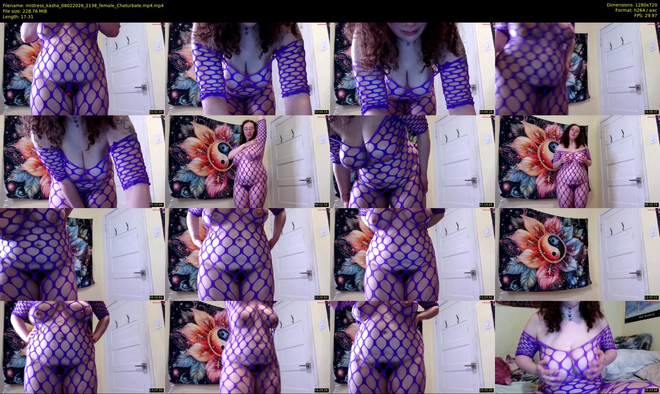 mistress_kasha — 18 minute Chaturbate female cam show recording, 720p, Feb 8, 2026