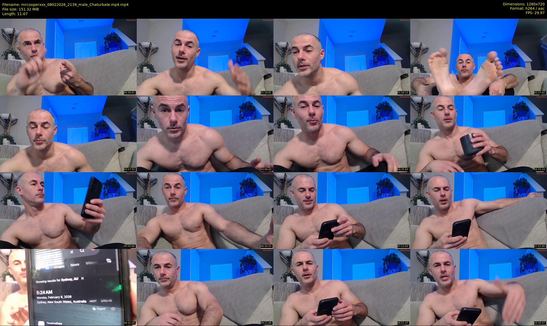 mrcooperxxx — 12 minute Chaturbate male cam show recording, 720p, Feb 8, 2026