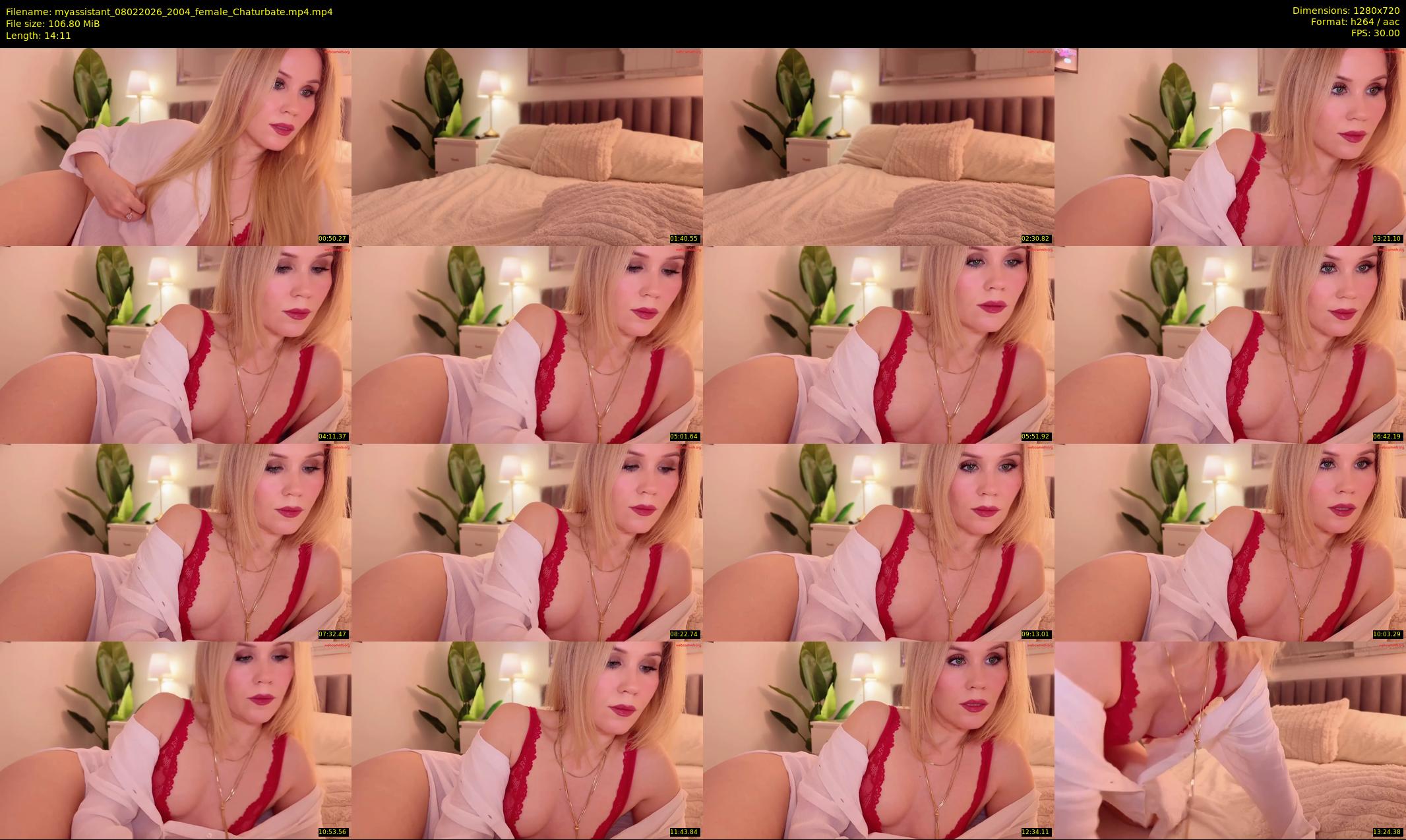 myassistant — 15 minute Chaturbate female cam show recording, 720p, Feb 8, 2026