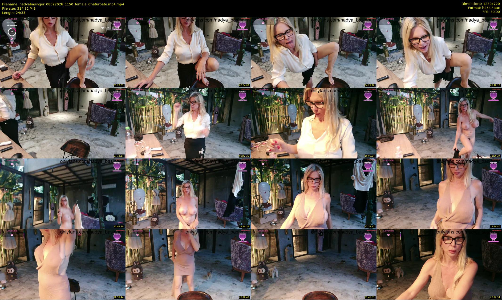 nadyabasinger — 25 minute Chaturbate female cam show recording, 720p, Feb 8, 2026