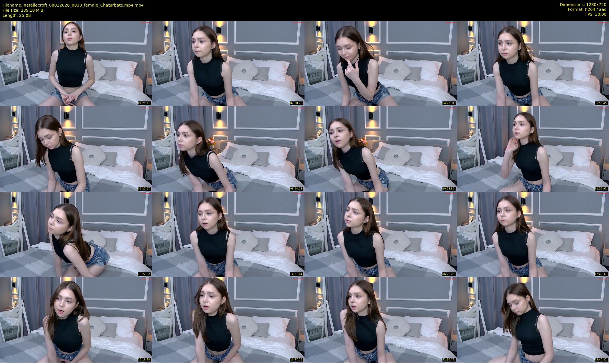 nataliecroft — 26 minute Chaturbate female cam show recording, 720p, Feb 8, 2026