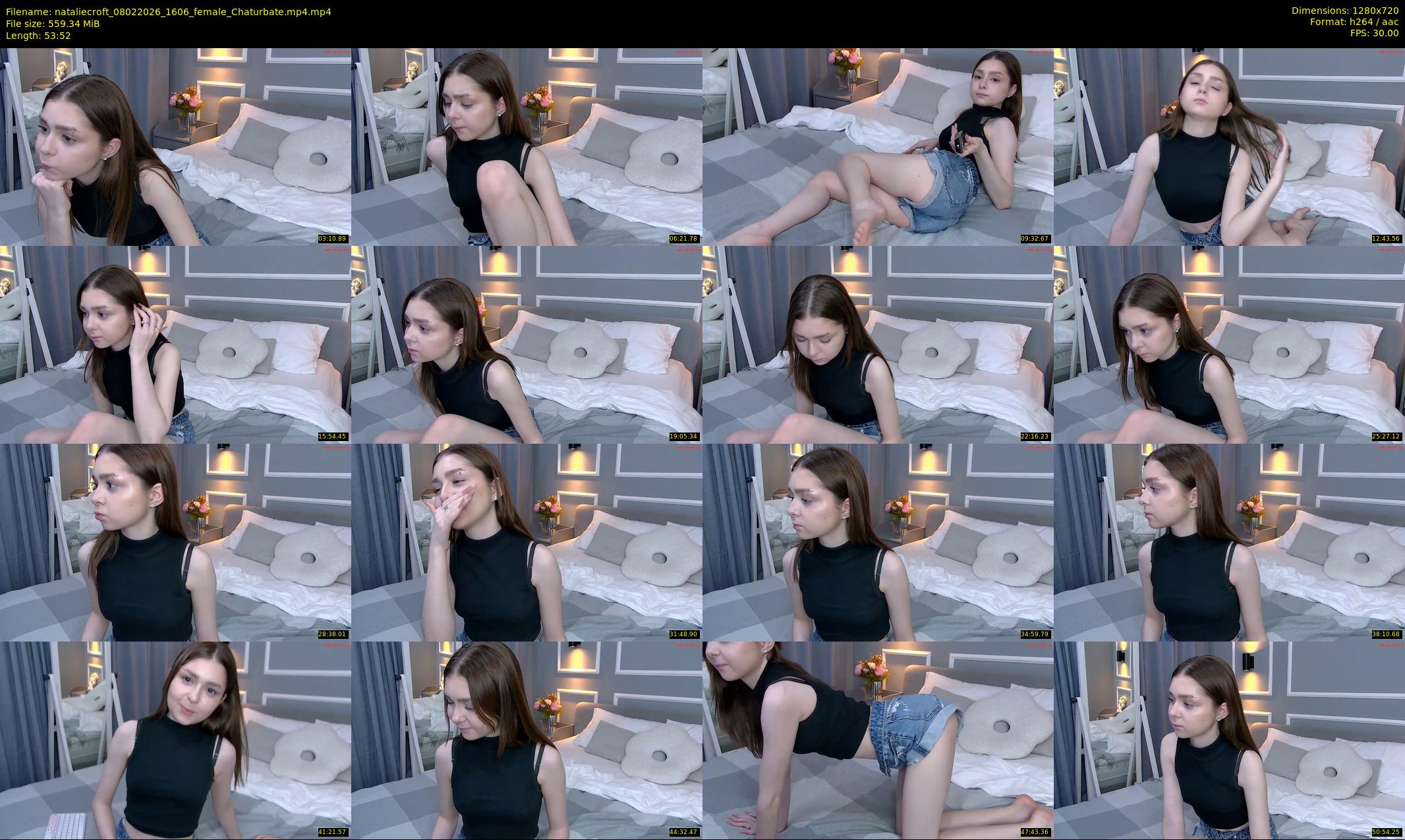 nataliecroft — 54 minute Chaturbate female cam show recording, 720p, Feb 8, 2026