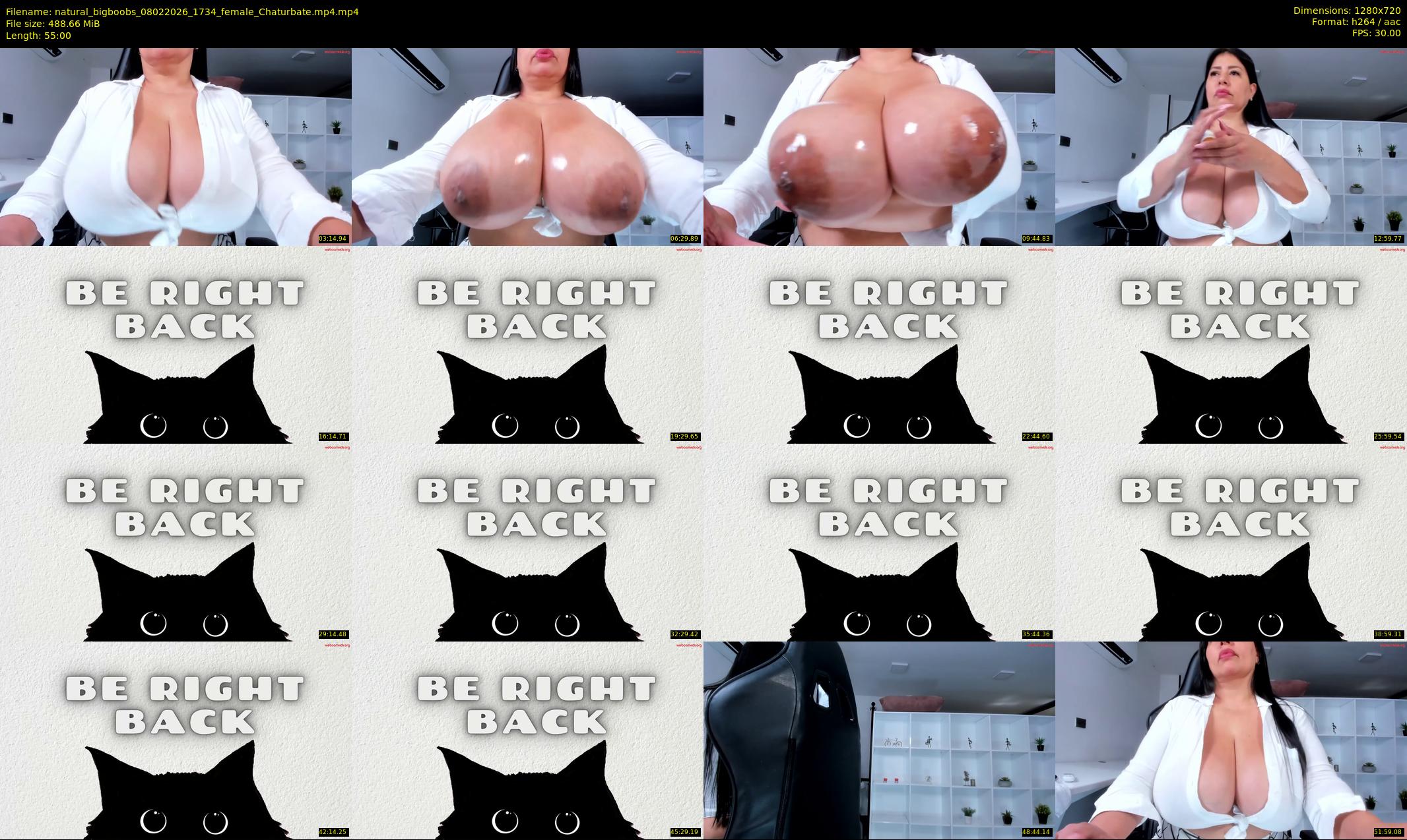 natural_bigboobs — 55 minute Chaturbate female cam show recording, 720p, Feb 8, 2026