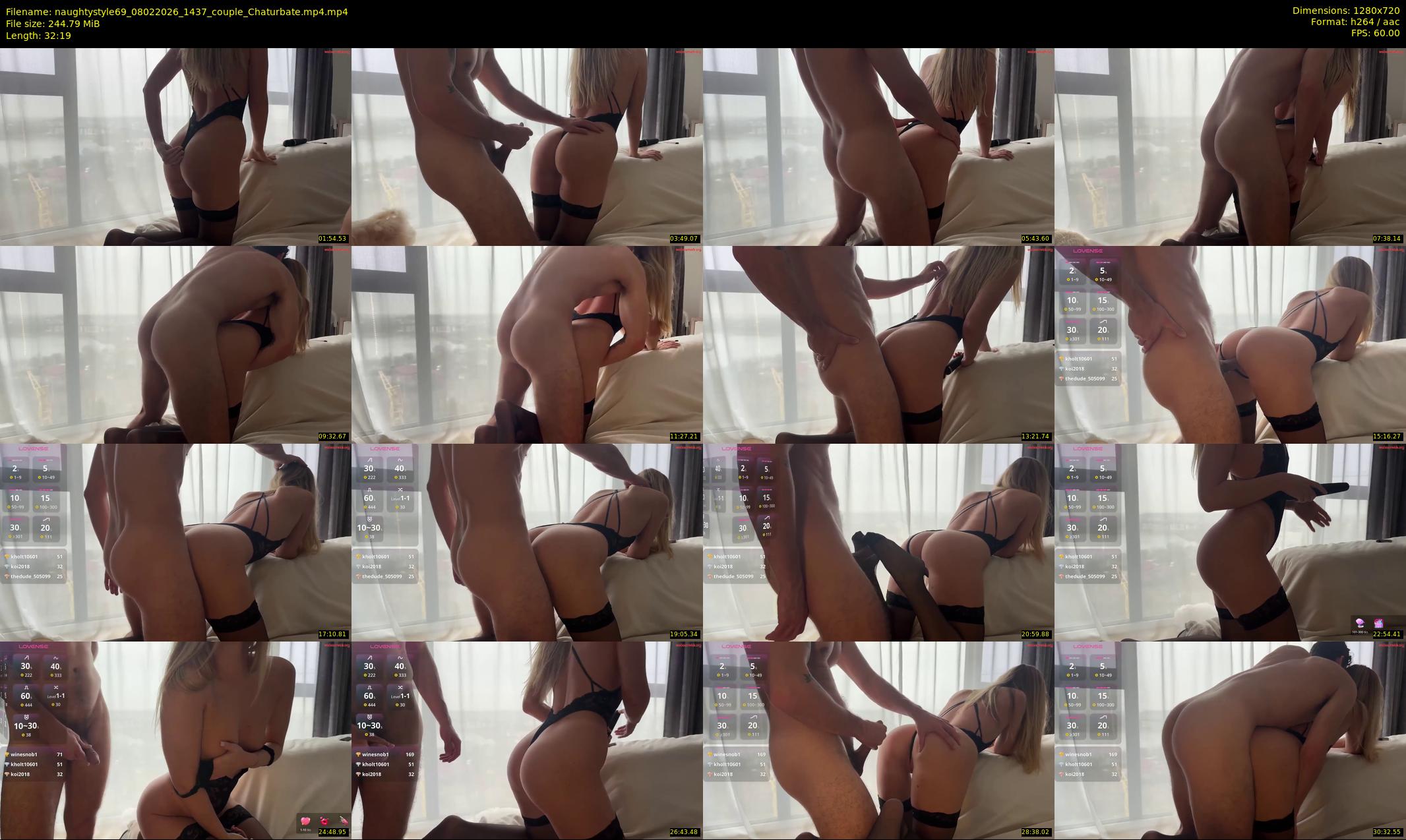 naughtystyle69 — 33 minute Chaturbate couple cam show recording, 720p, Feb 8, 2026