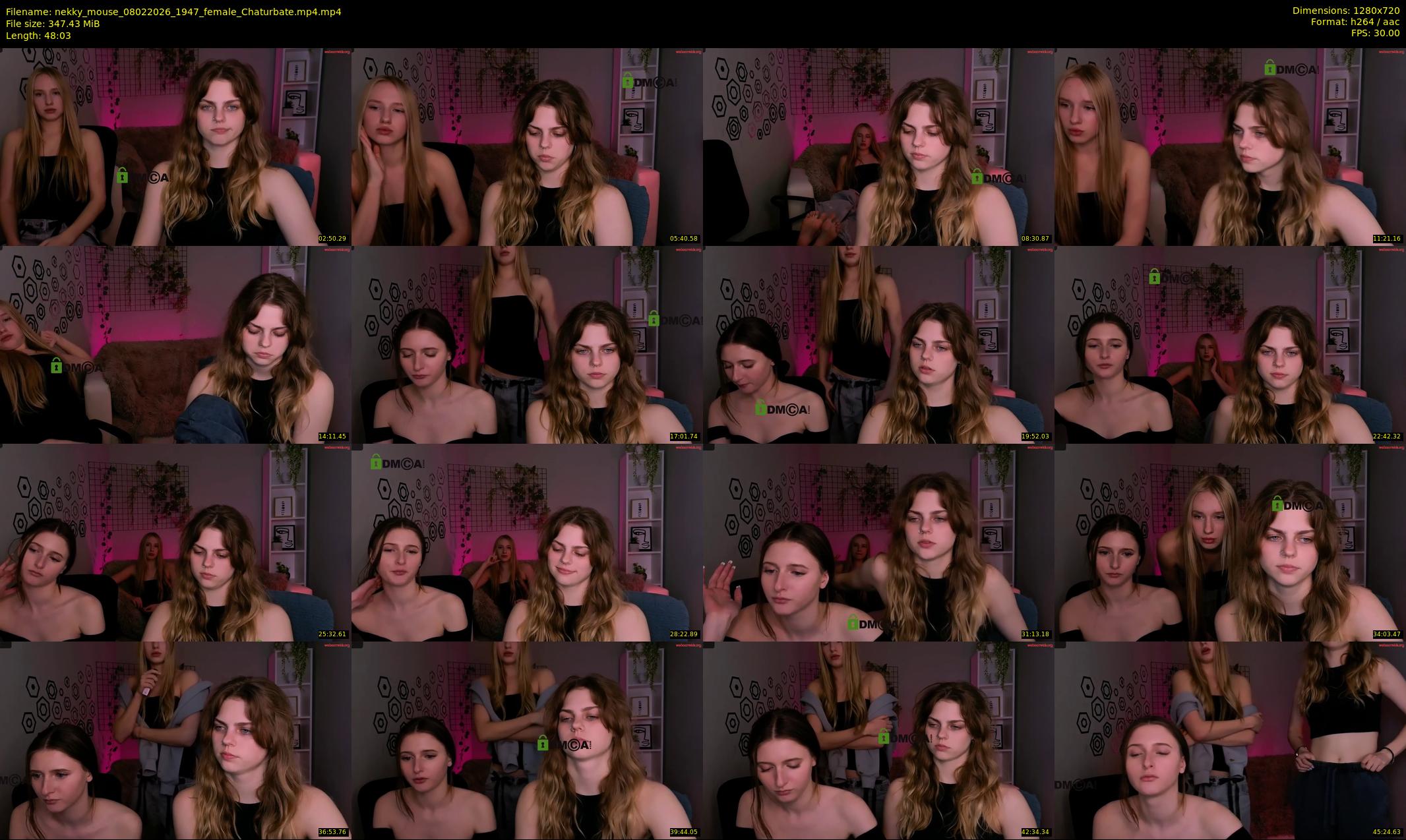 nekky_mouse — 49 minute Chaturbate female cam show recording, 720p, Feb 8, 2026
