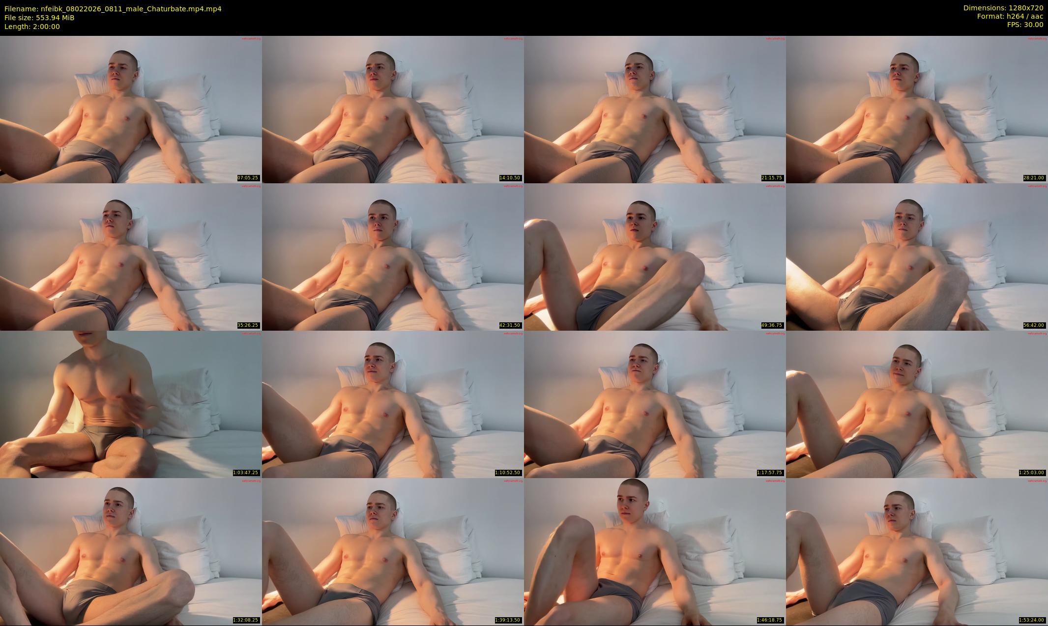 nfeibk — 120 minute Chaturbate male cam show recording, 720p, Feb 8, 2026