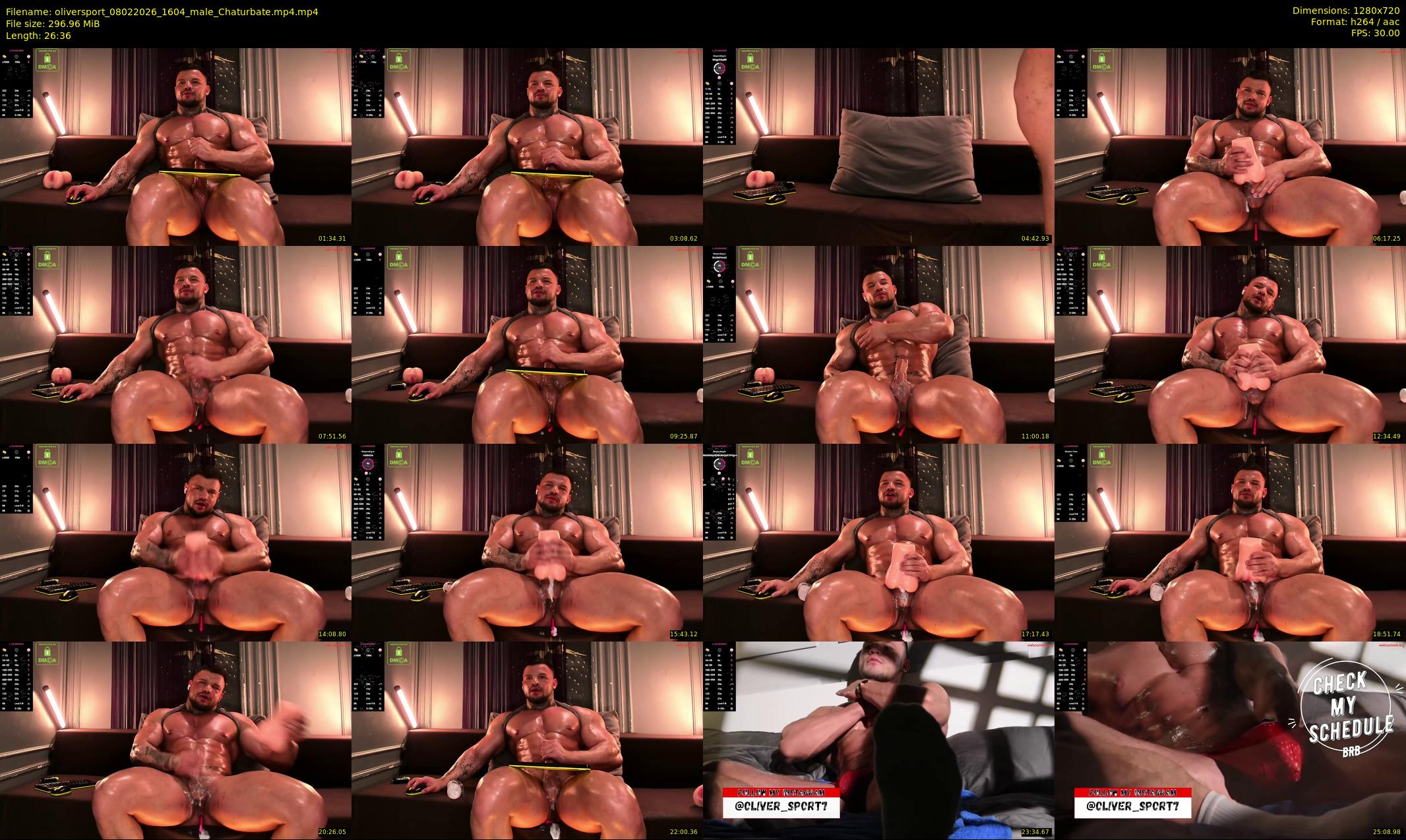 oliversport — 27 minute Chaturbate male cam show recording, 720p, Feb 8, 2026