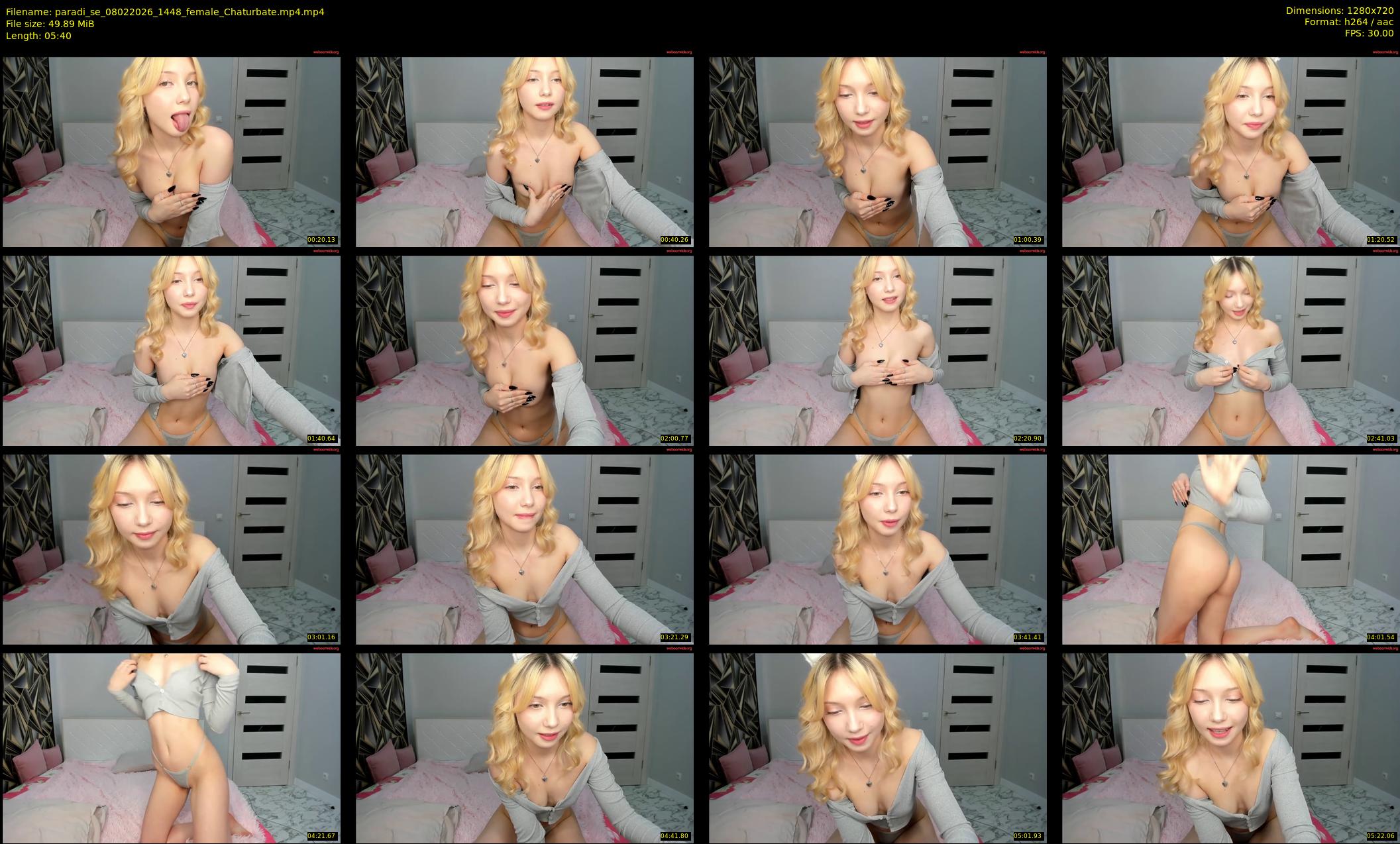 paradi_se — 6 minute Chaturbate female cam show recording, 720p, Feb 8, 2026