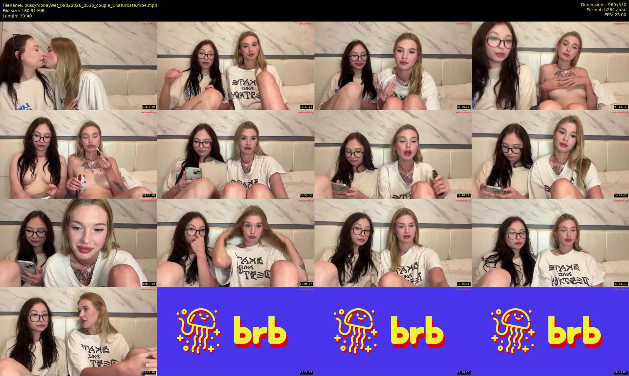 pussymoneywet — 31 minute Chaturbate couple cam show recording, 480p, Feb 9, 2026