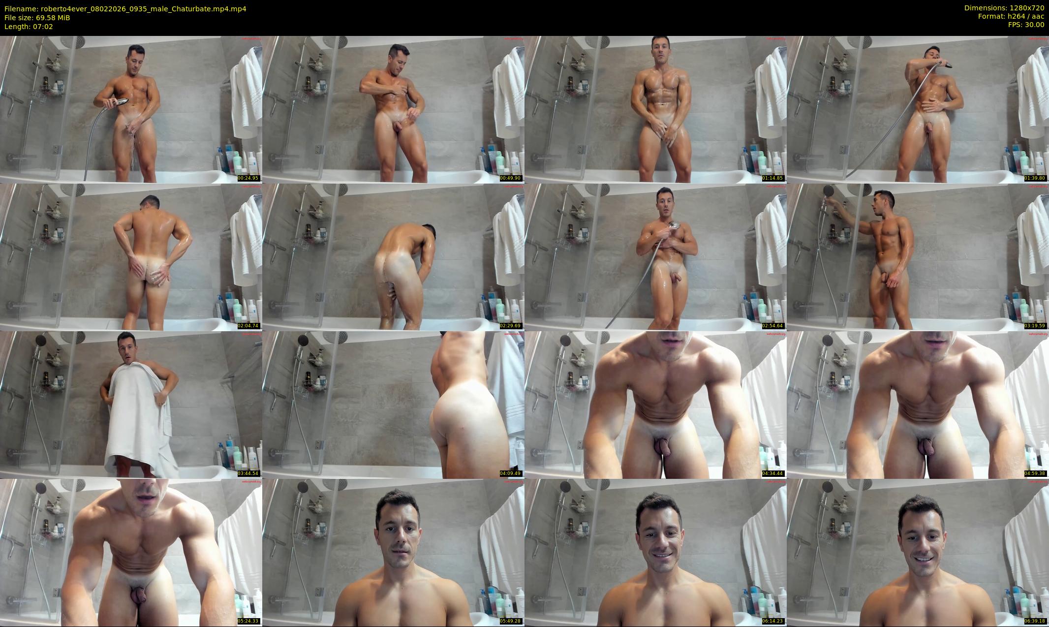 roberto4ever — 8 minute Chaturbate male cam show recording, 720p, Feb 8, 2026