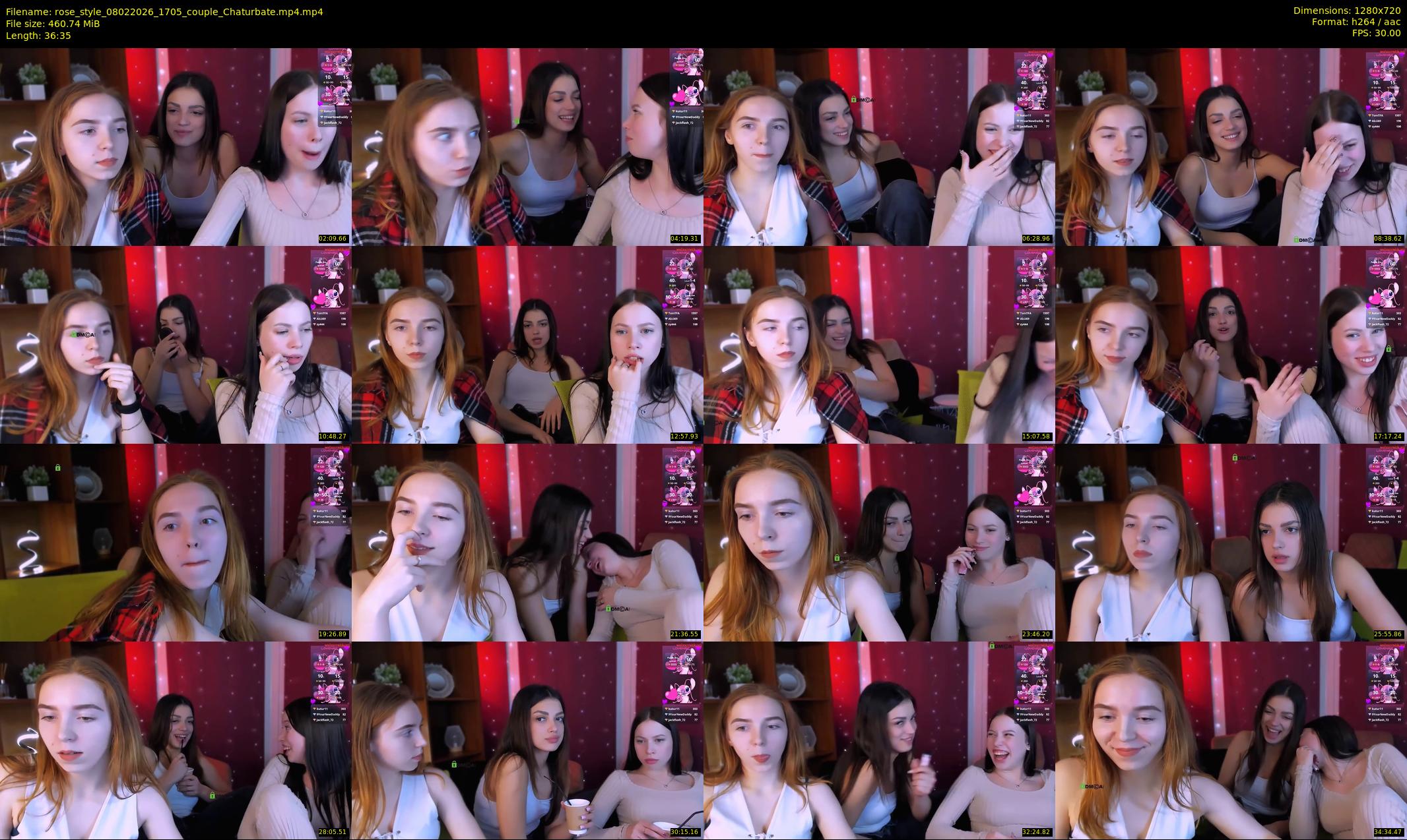 rose_style — 37 minute Chaturbate couple cam show recording, 720p, Feb 8, 2026