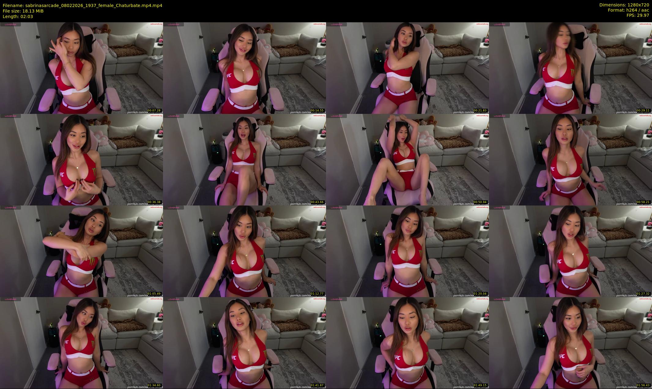 sabrinasarcade — 3 minute Chaturbate female cam show recording, 720p, Feb 8, 2026