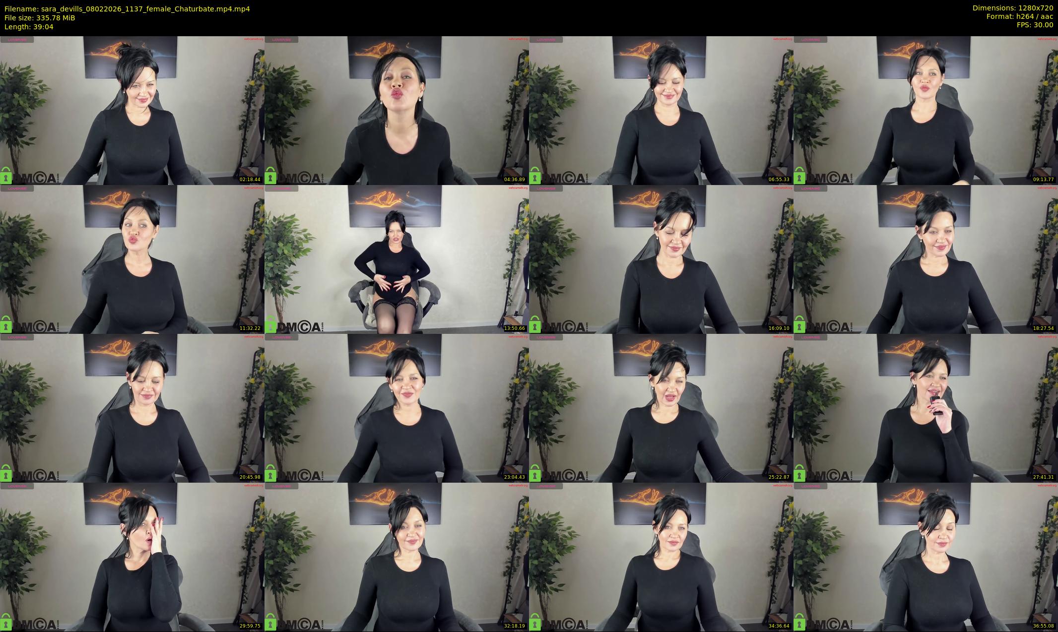 sara_devills — 40 minute Chaturbate female cam show recording, 720p, Feb 8, 2026