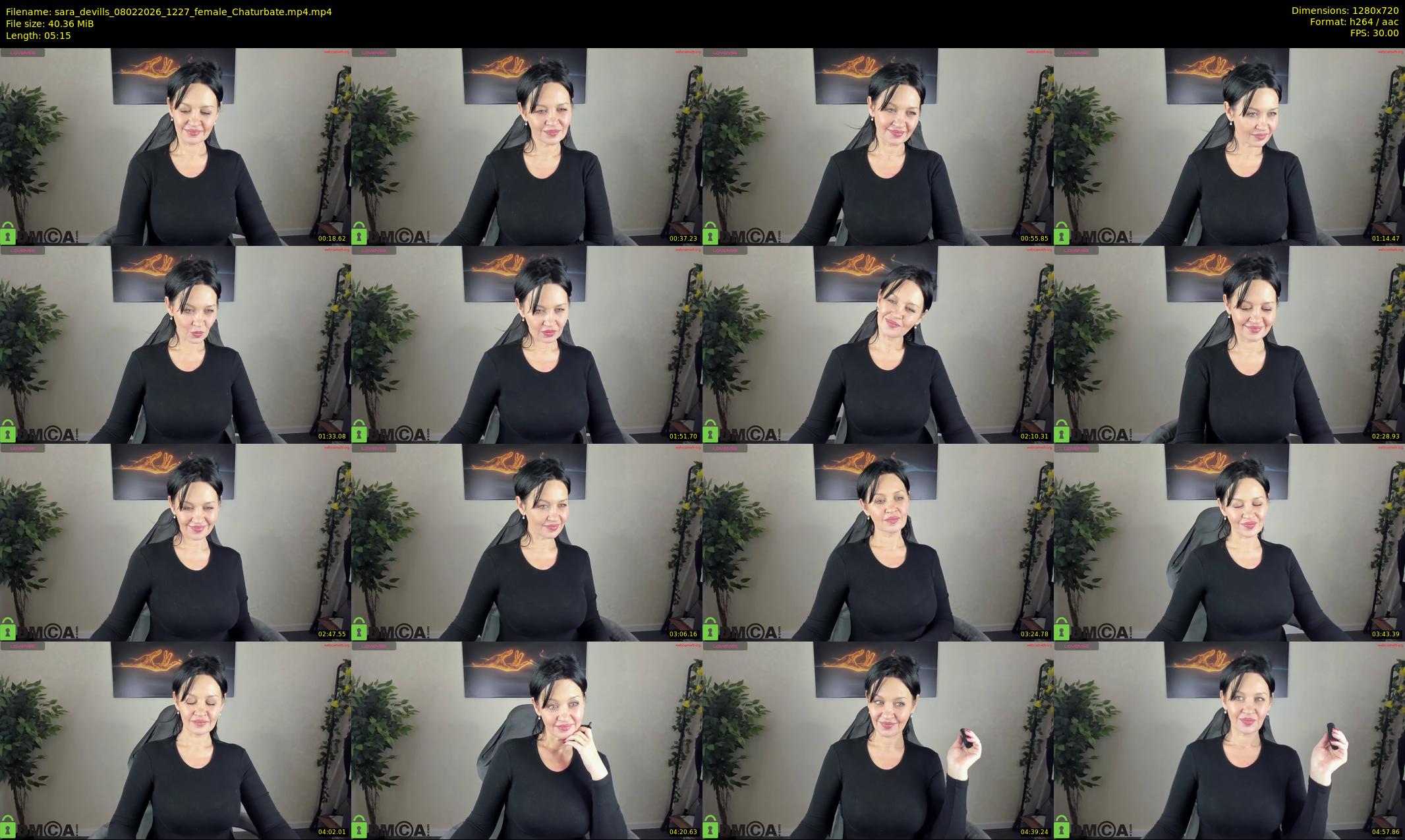 sara_devills — 6 minute Chaturbate female cam show recording, 720p, Feb 8, 2026