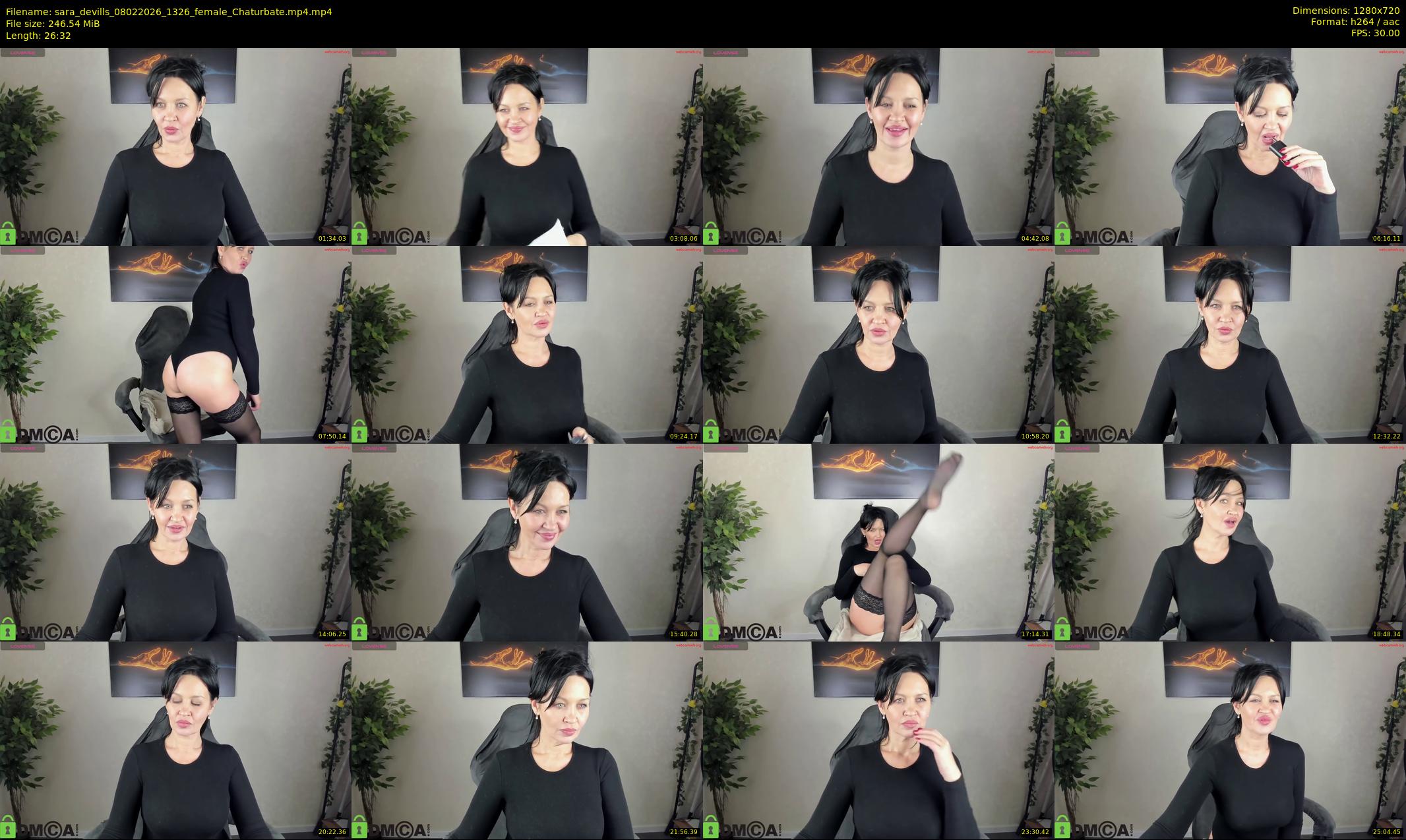 sara_devills — 27 minute Chaturbate female cam show recording, 720p, Feb 8, 2026