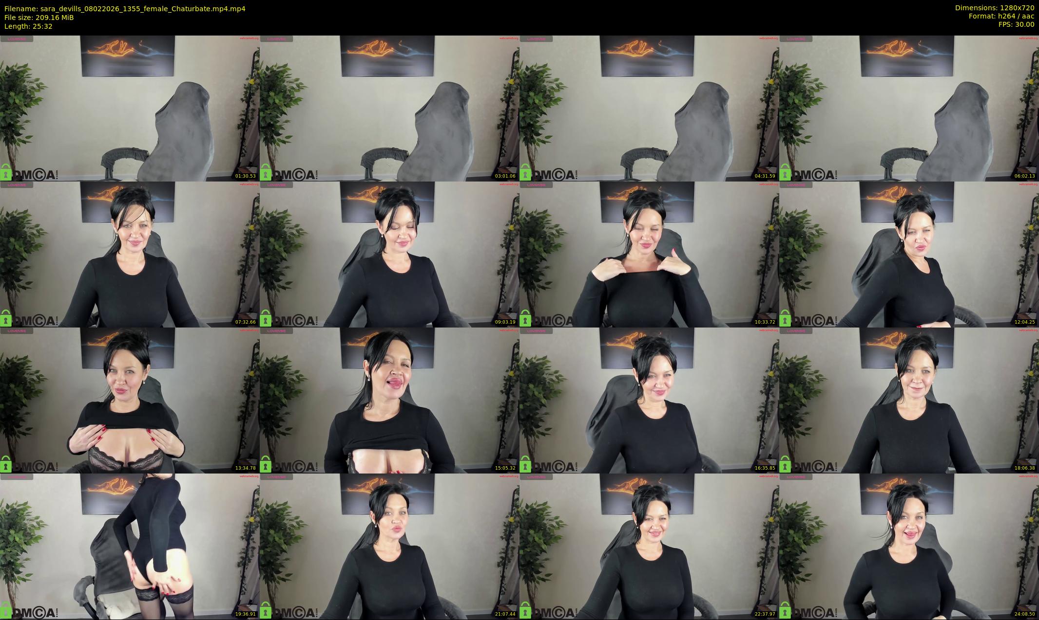 sara_devills — 26 minute Chaturbate female cam show recording, 720p, Feb 8, 2026
