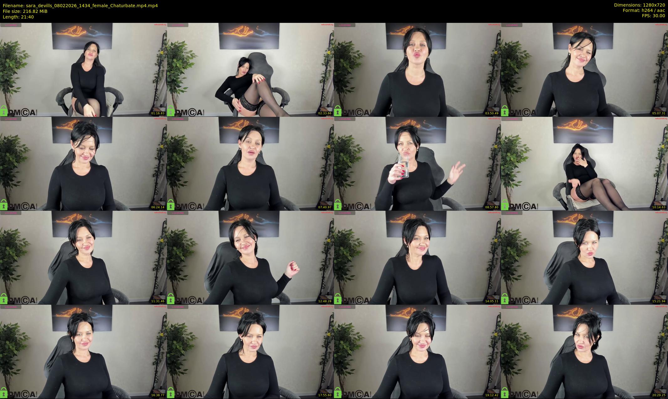 sara_devills — 22 minute Chaturbate female cam show recording, 720p, Feb 8, 2026