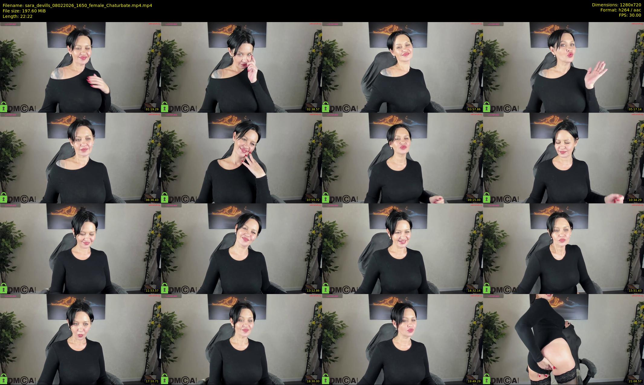 sara_devills — 23 minute Chaturbate female cam show recording, 720p, Feb 8, 2026