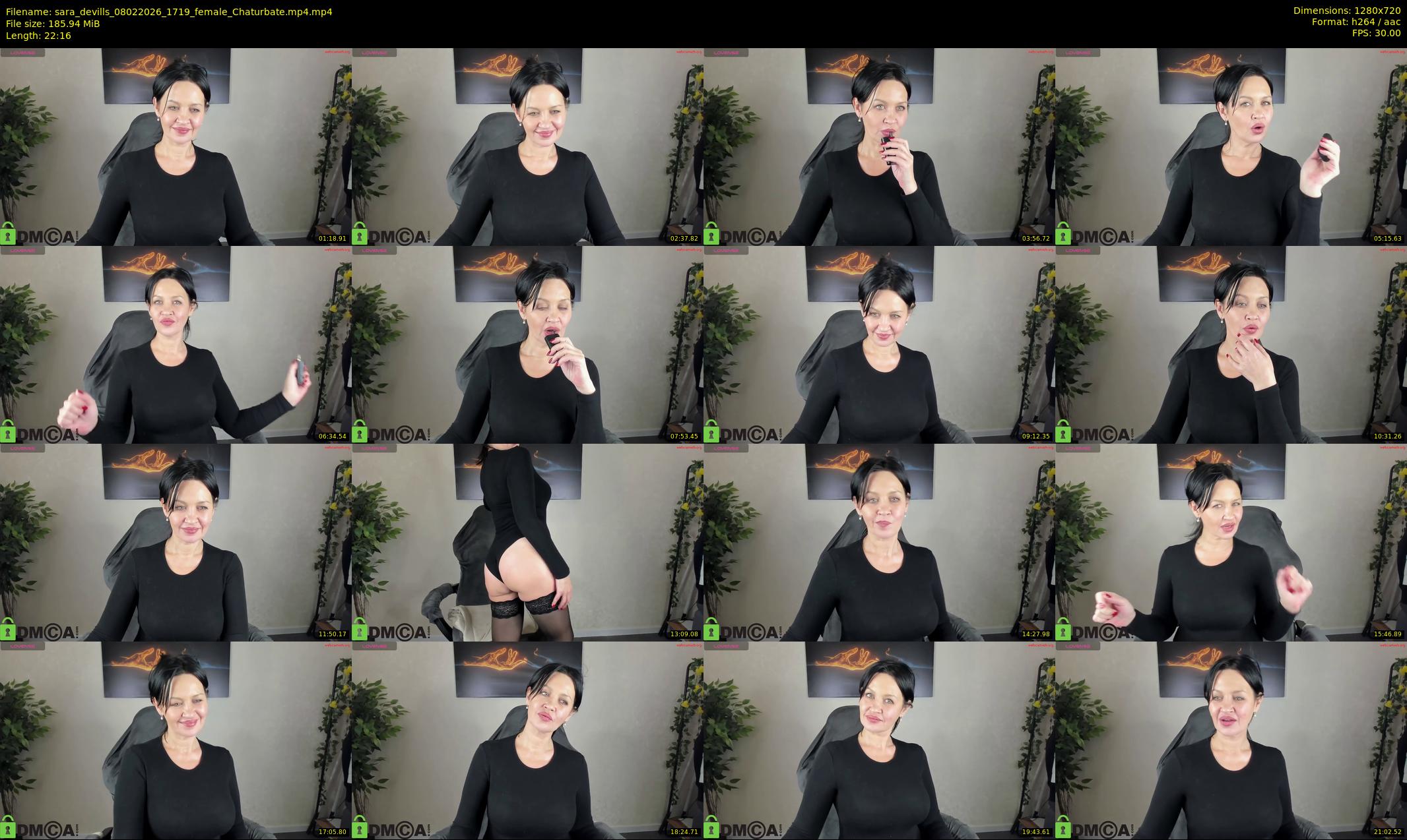 sara_devills — 23 minute Chaturbate female cam show recording, 720p, Feb 8, 2026
