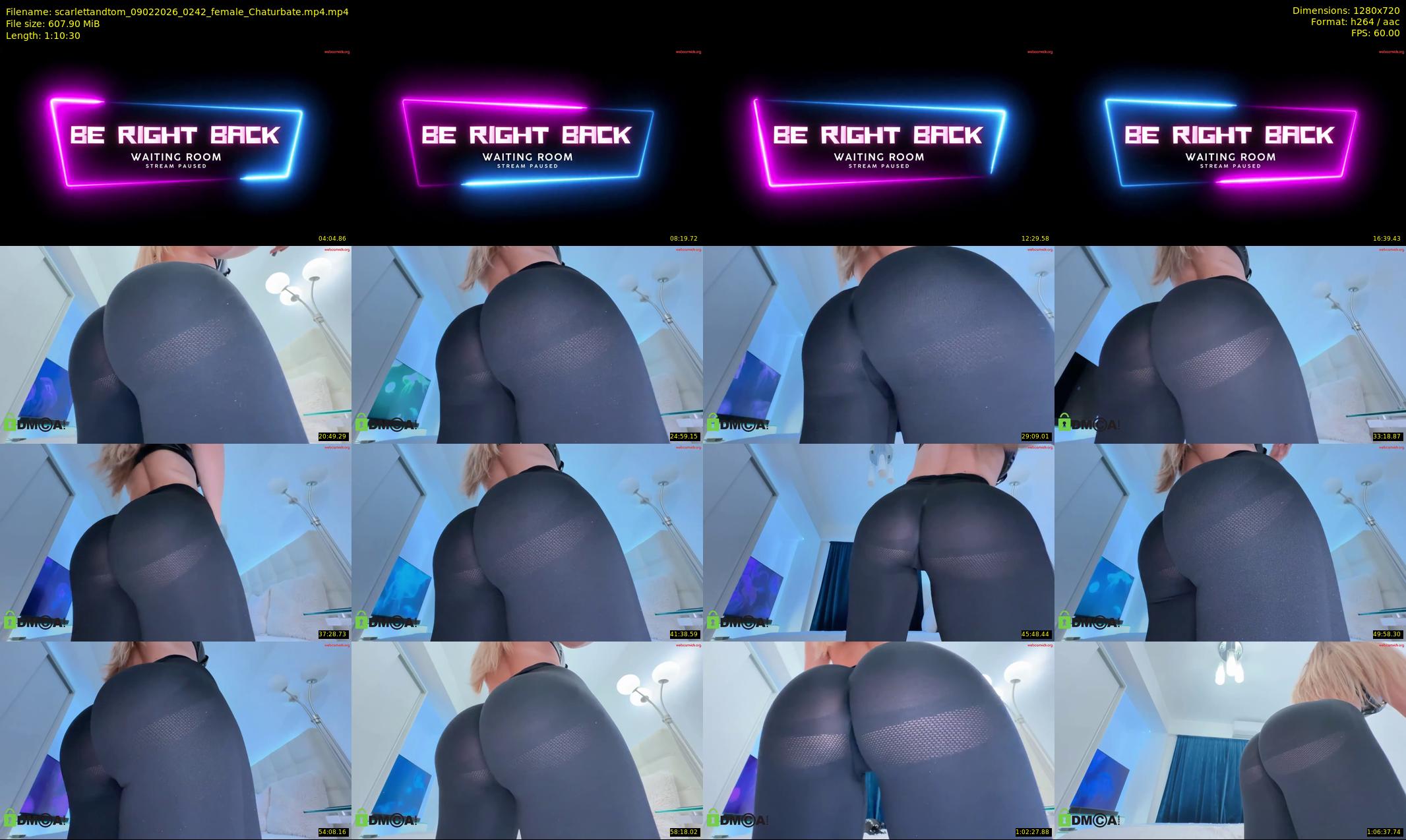 scarlettandtom — 71 minute Chaturbate couple cam show recording, 720p, Feb 9, 2026