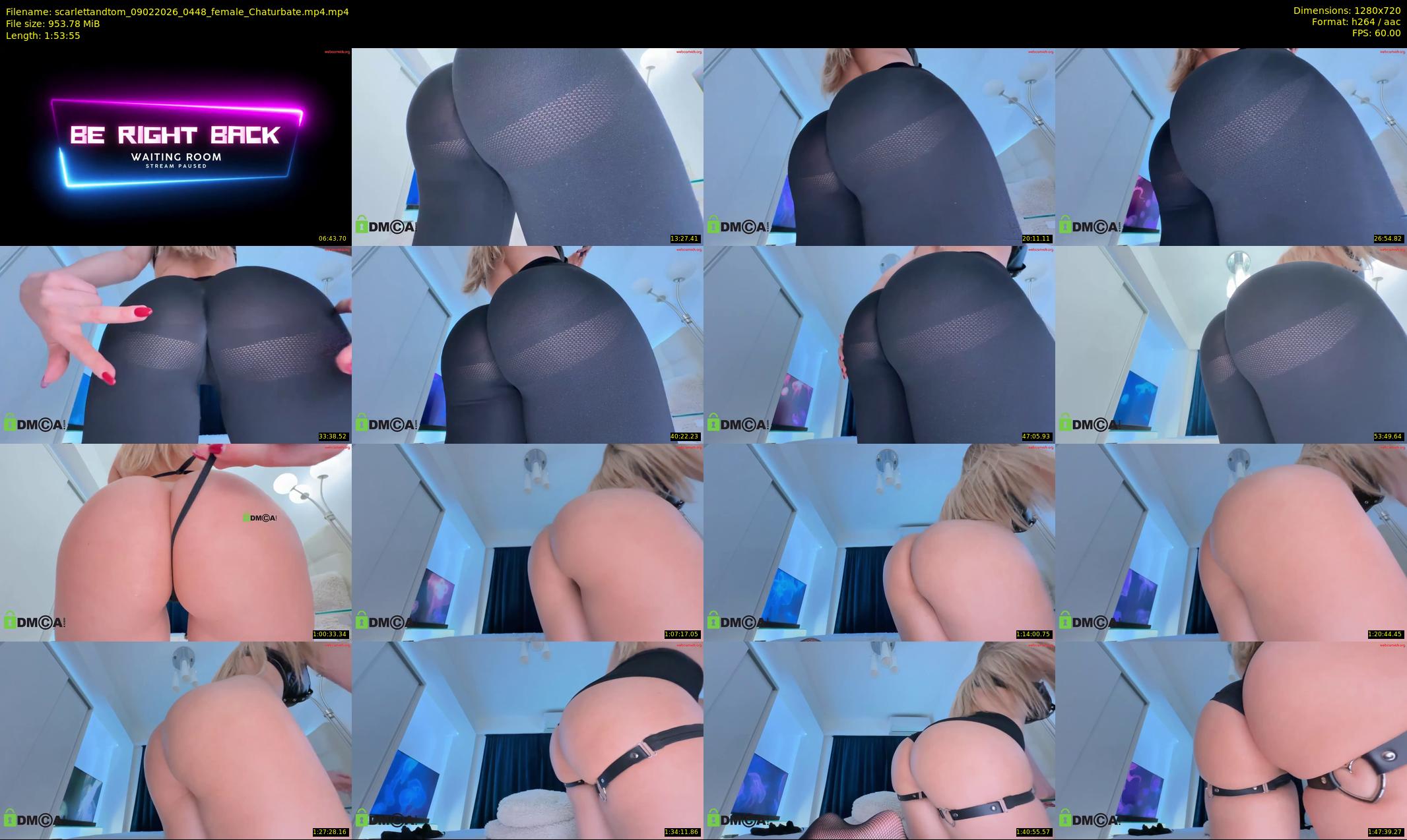 scarlettandtom — 114 minute Chaturbate couple cam show recording, 720p, Feb 9, 2026