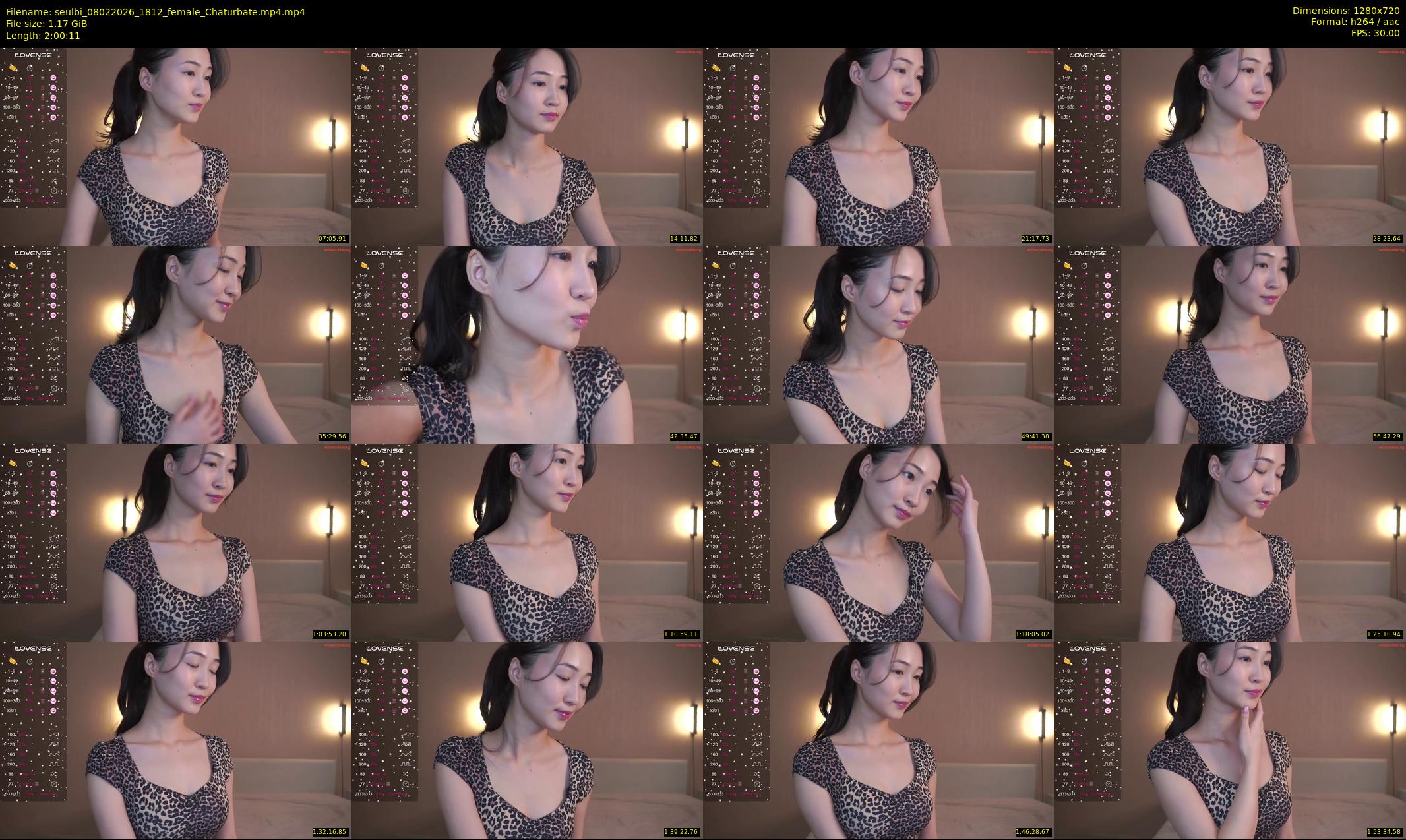 seulbi — 121 minute Chaturbate female cam show recording, 720p, Feb 8, 2026