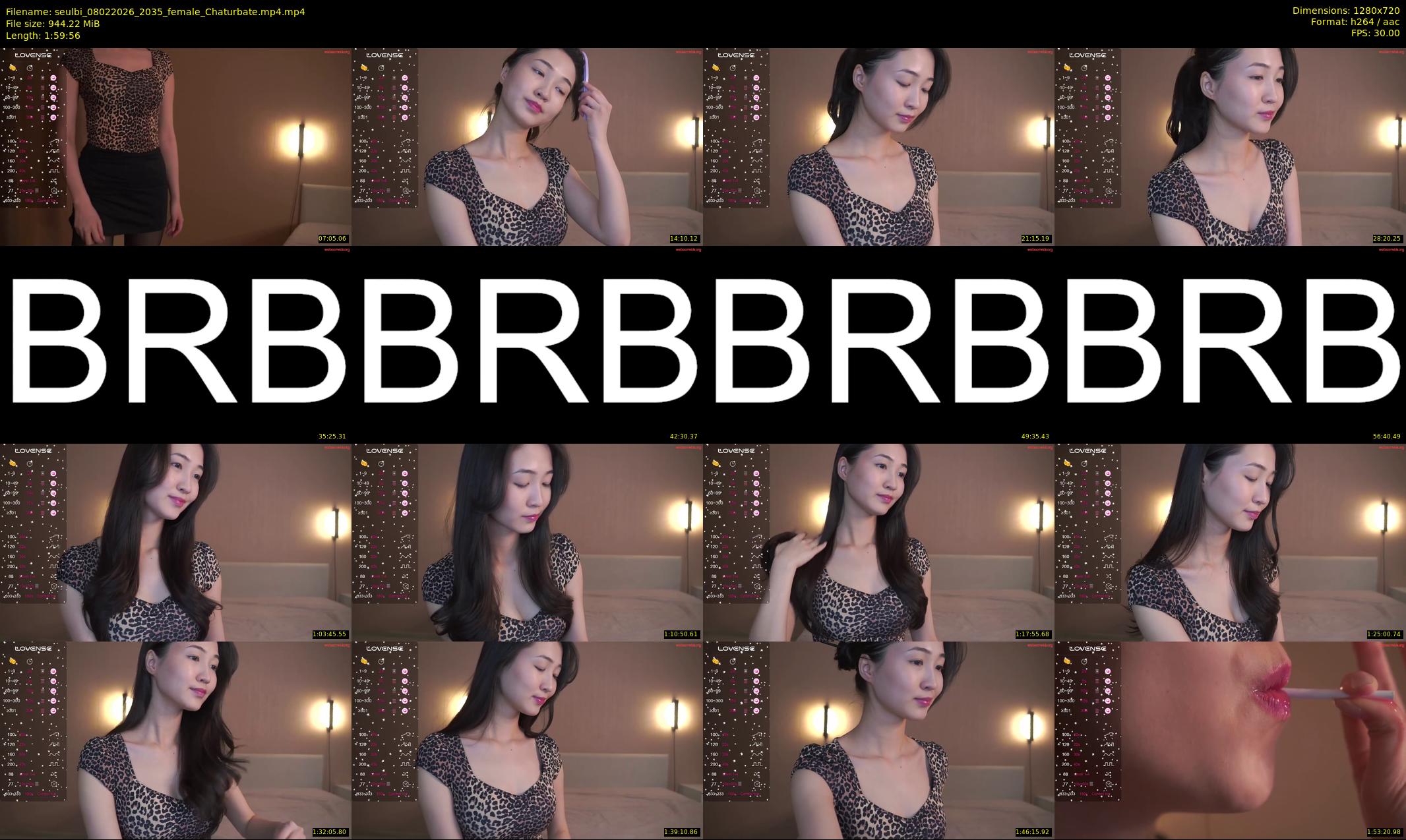 seulbi — 120 minute Chaturbate female cam show recording, 720p, Feb 8, 2026