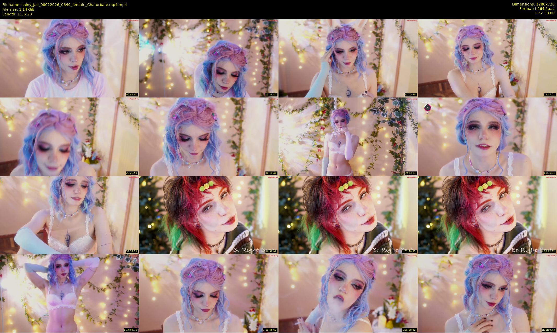 shiny_jail — 97 minute Chaturbate female cam show recording, 720p, Feb 8, 2026