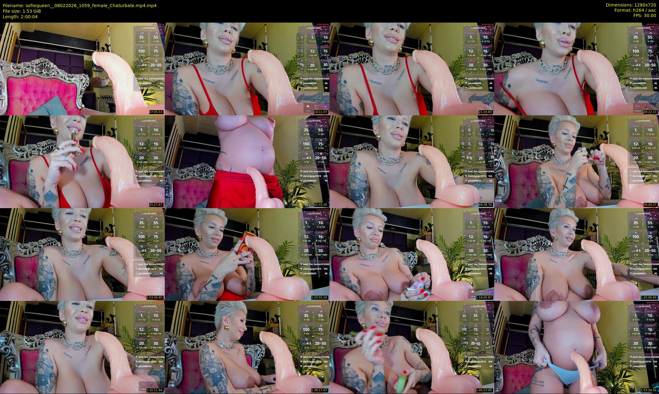 sofiequeen_ — 121 minute Chaturbate female cam show recording, 720p, Feb 8, 2026