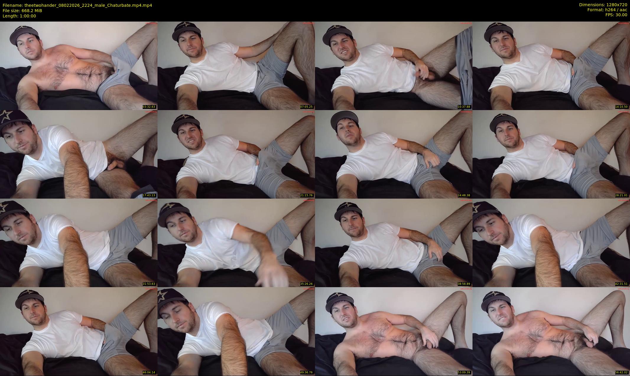 theetwohander — 60 minute Chaturbate male cam show recording, 720p, Feb 8, 2026