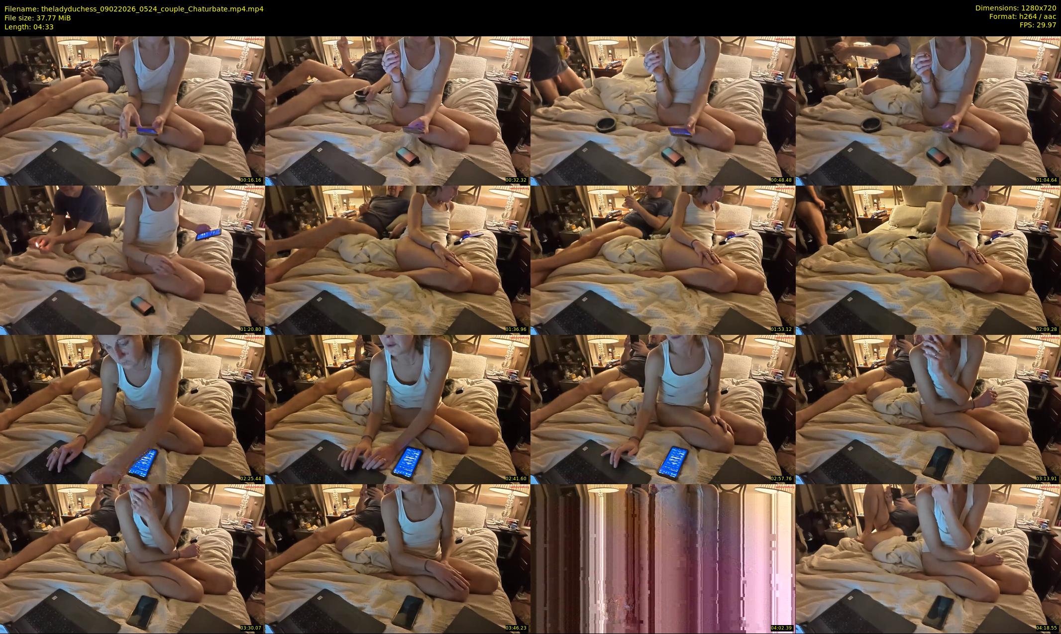 theladyduchess — 5 minute Chaturbate couple cam show recording, 720p, Feb 9, 2026