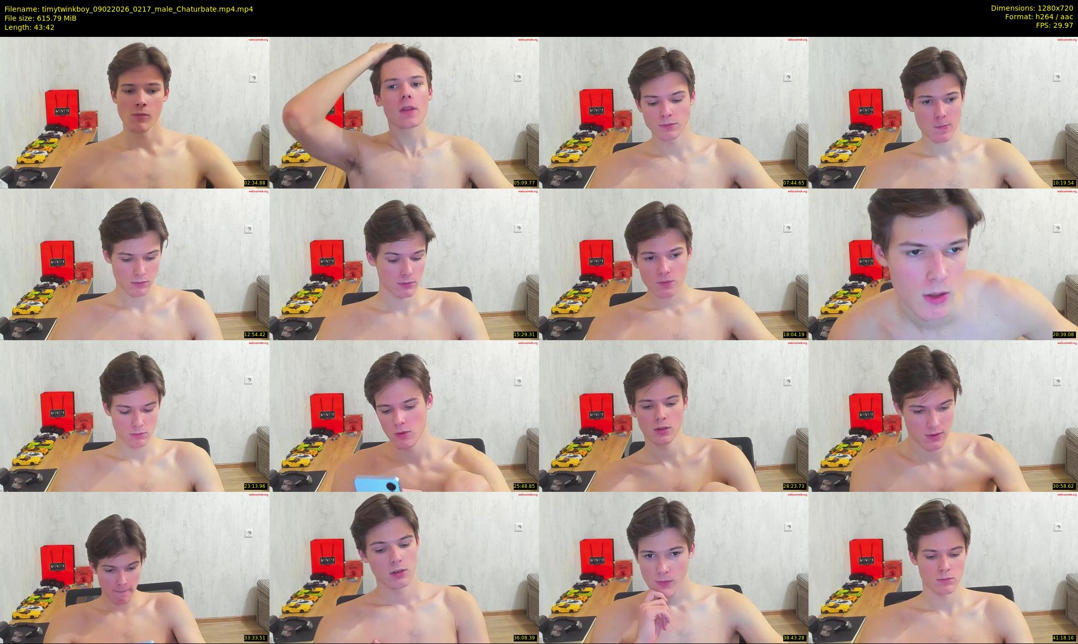 timytwinkboy — 44 minute Chaturbate male cam show recording, 720p, Feb 9, 2026