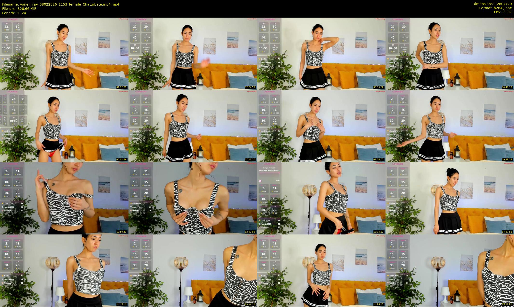 vonen_ray — 21 minute Chaturbate female cam show recording, 720p, Feb 8, 2026
