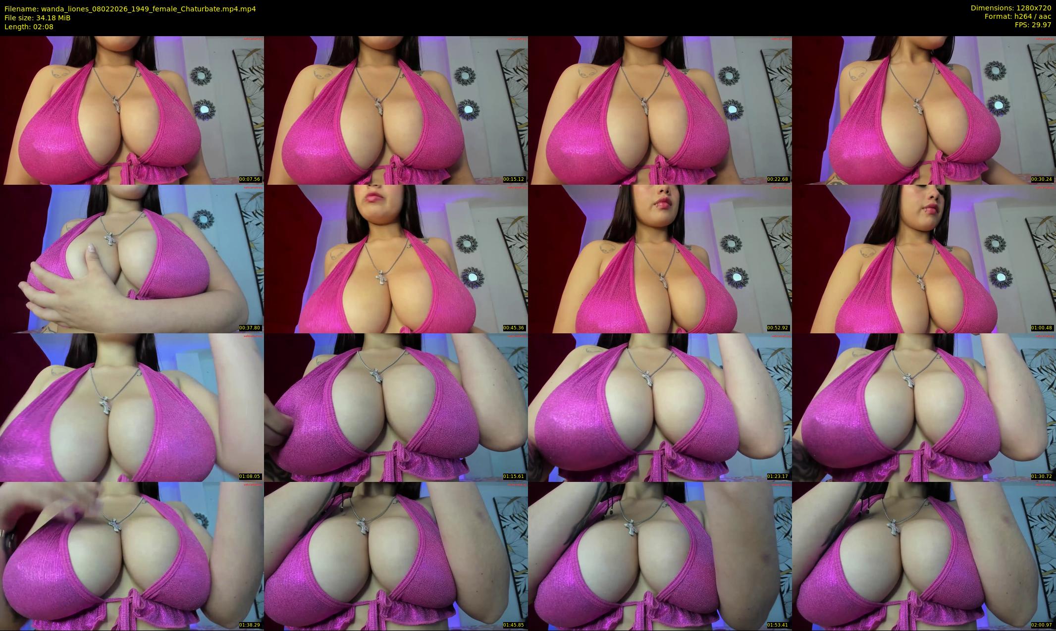 wanda_liones — 3 minute Chaturbate female cam show recording, 720p, Feb 8, 2026