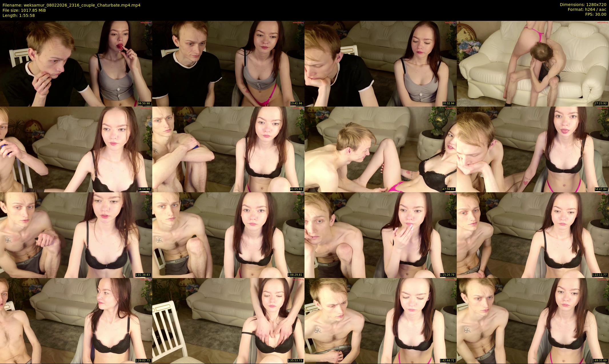 weksamur — 116 minute Chaturbate female cam show recording, 720p, Feb 8, 2026