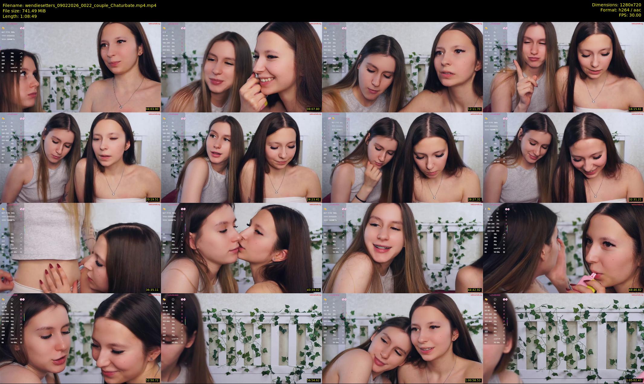 wendiesetters — 69 minute Chaturbate female cam show recording, 720p, Feb 9, 2026