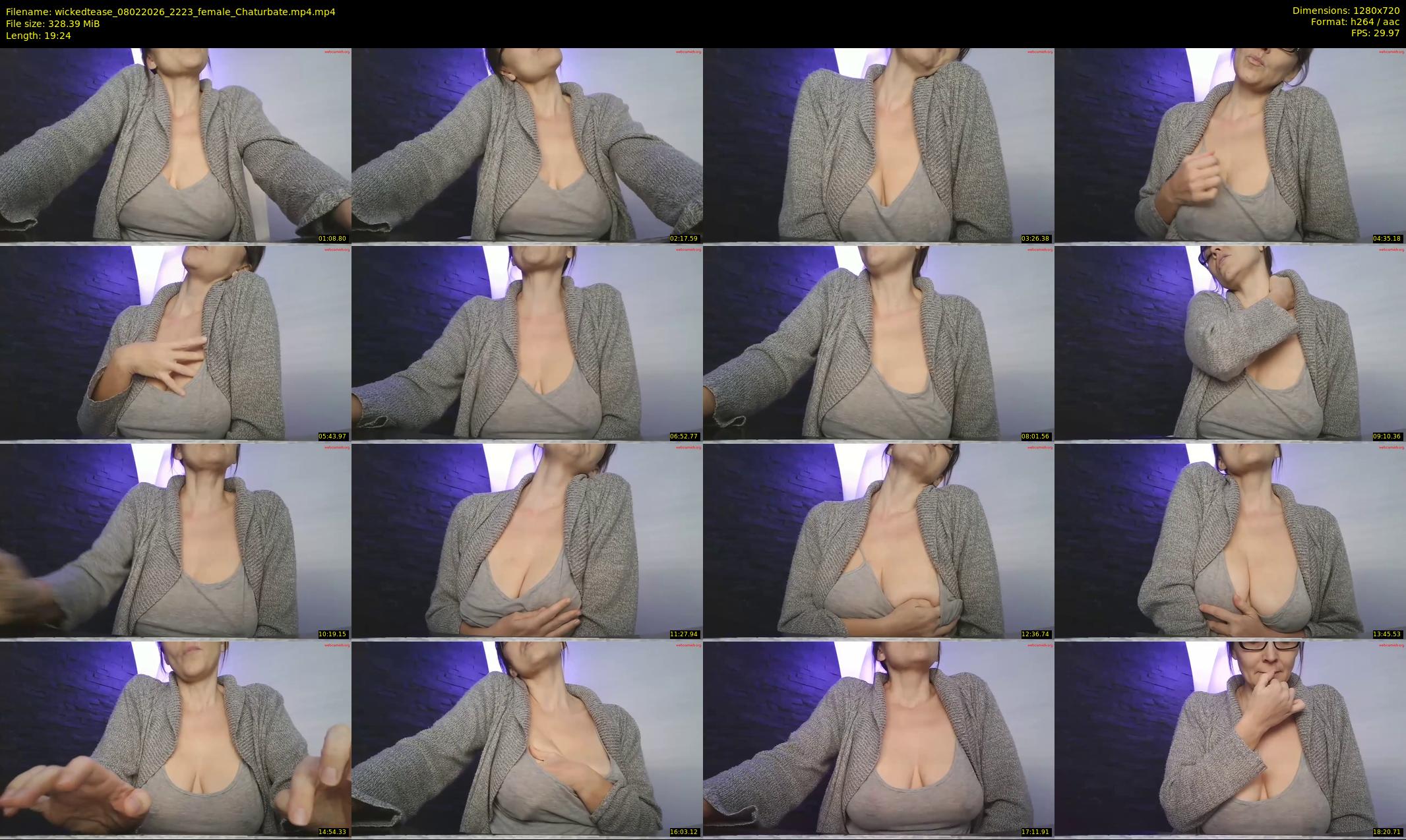 wickedtease — 20 minute Chaturbate female cam show recording, 720p, Feb 8, 2026