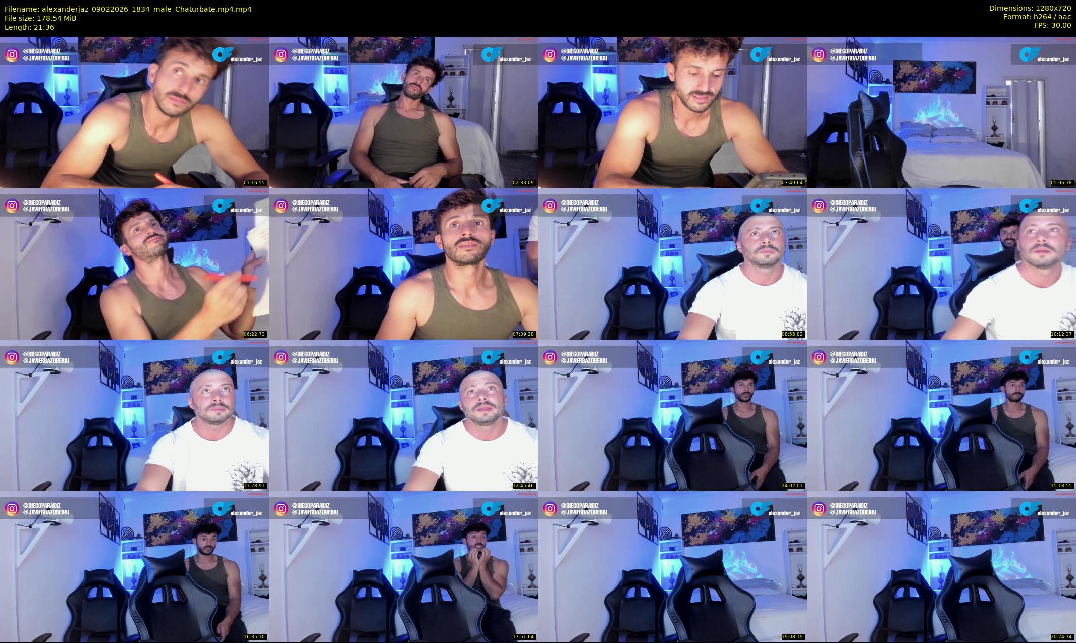alexanderjaz — 22 minute Chaturbate male cam show recording, 720p, Feb 9, 2026