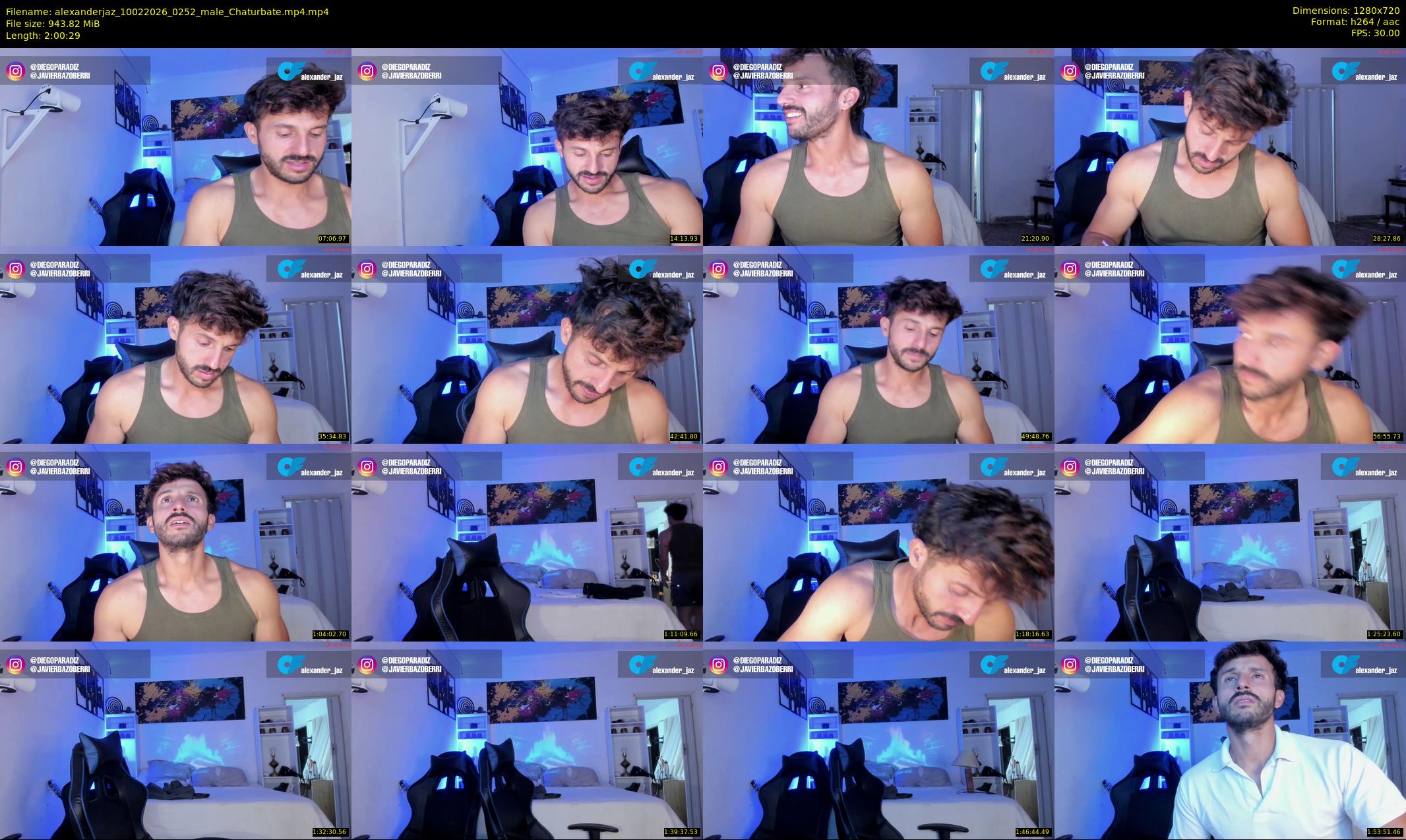 alexanderjaz — 121 minute Chaturbate male cam show recording, 720p, Feb 10, 2026