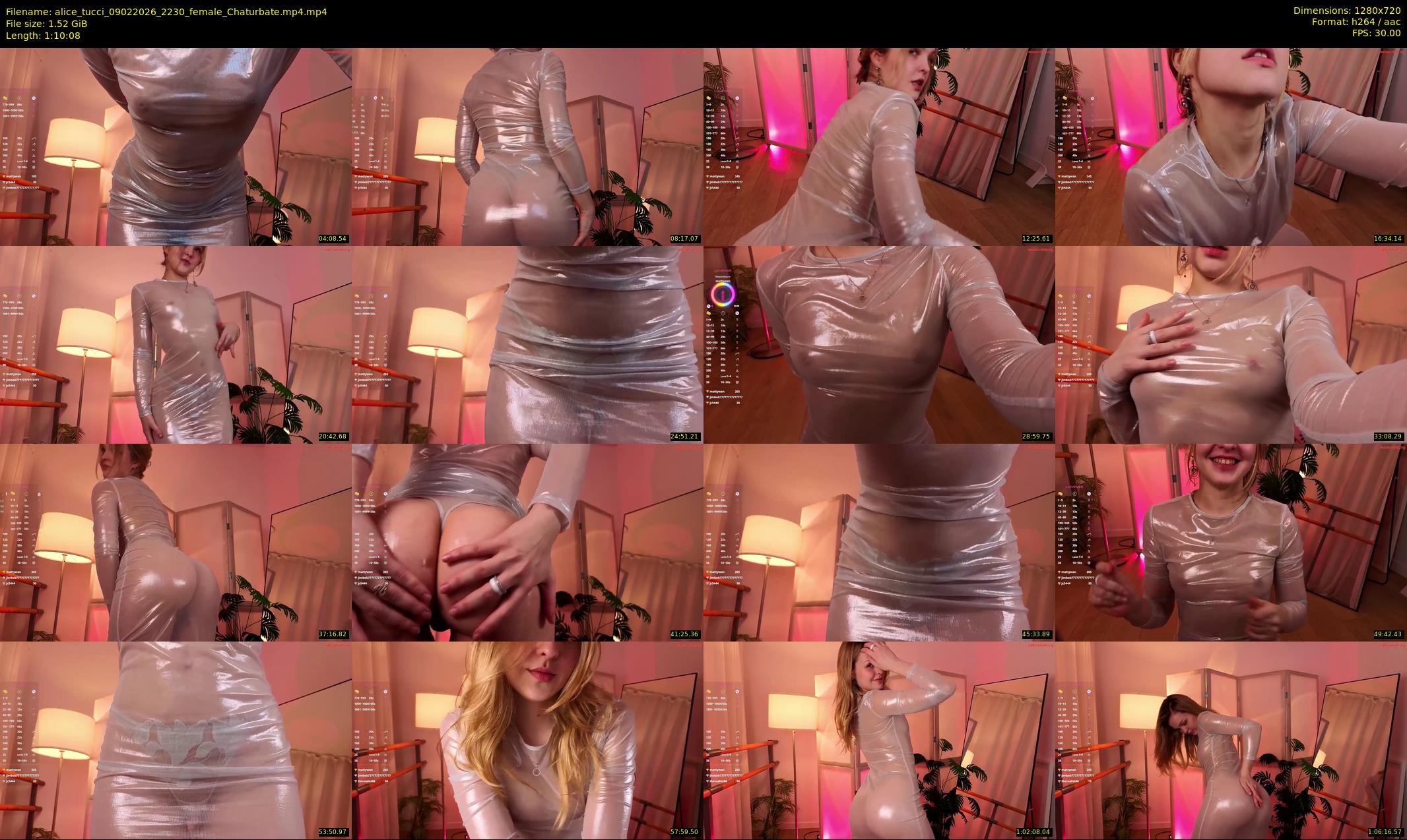 alice_tucci — 71 minute Chaturbate female cam show recording, 720p, Feb 9, 2026