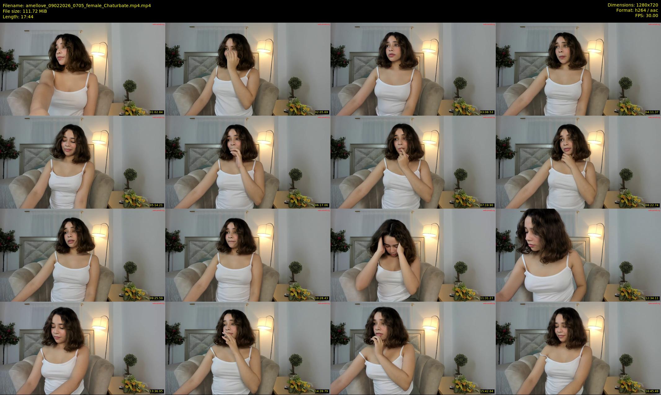 amellove — 18 minute Chaturbate female cam show recording, 720p, Feb 9, 2026
