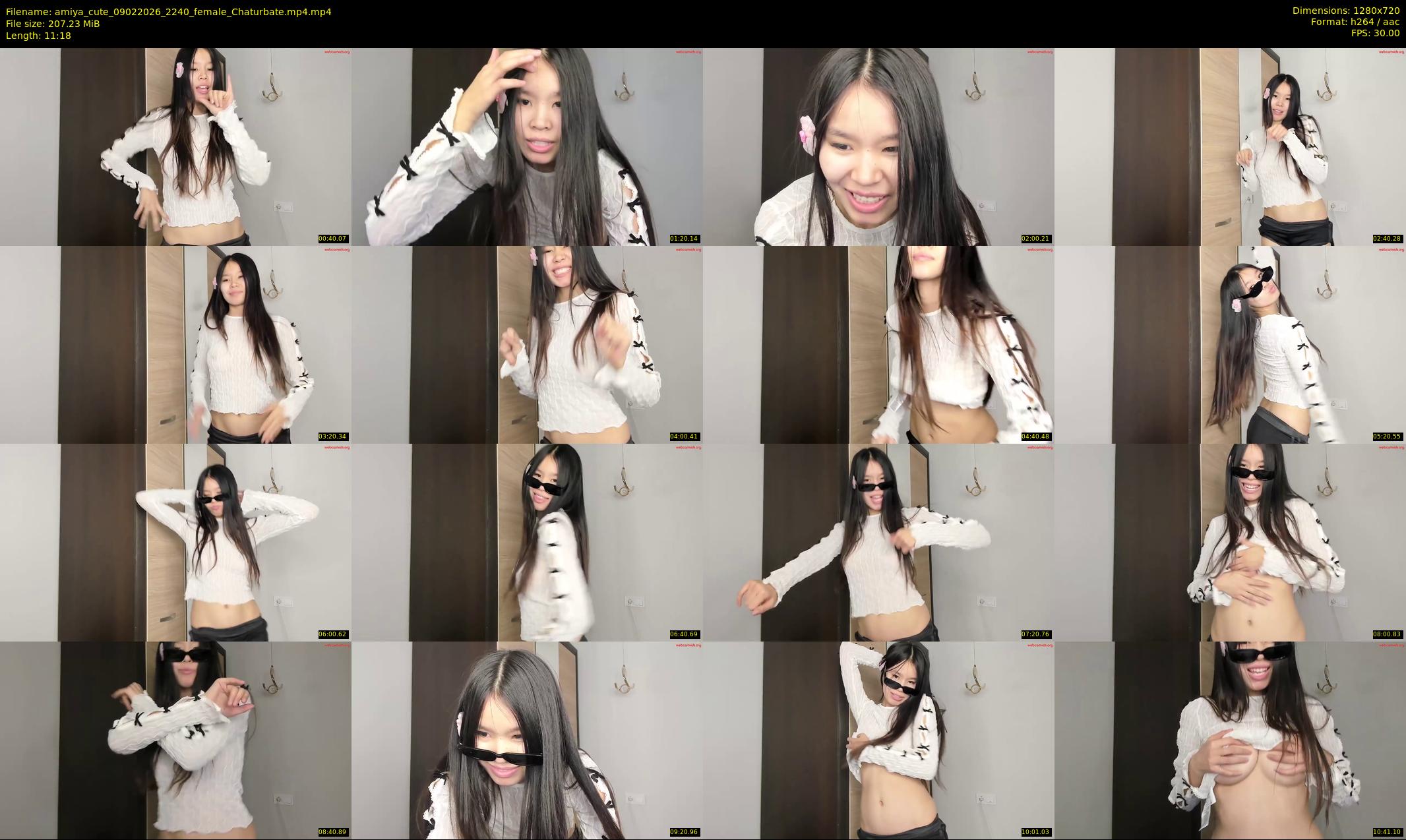 amiya_cute — 12 minute Chaturbate female cam show recording, 720p, Feb 9, 2026