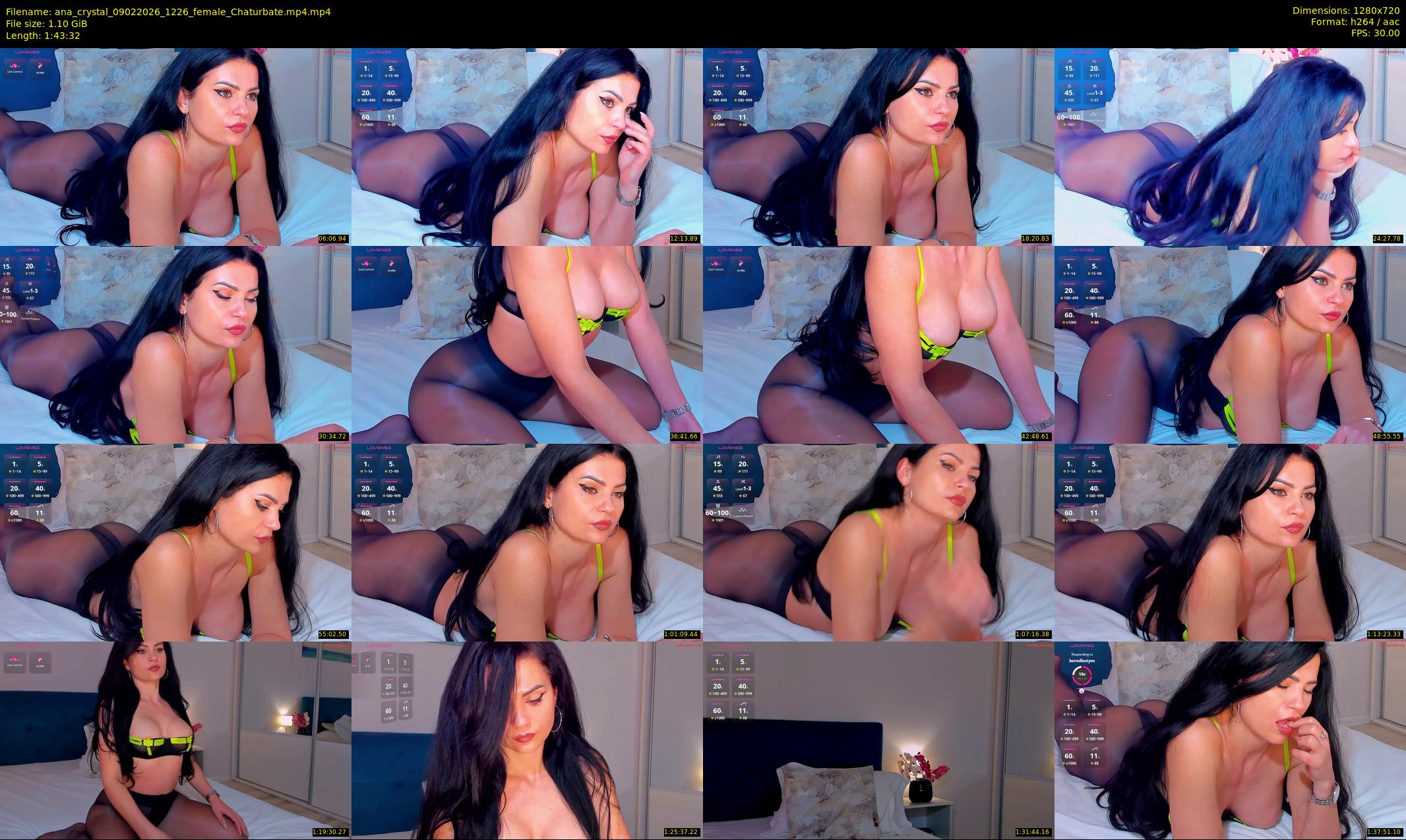 ana_crystal — 104 minute Chaturbate female cam show recording, 720p, Feb 9, 2026