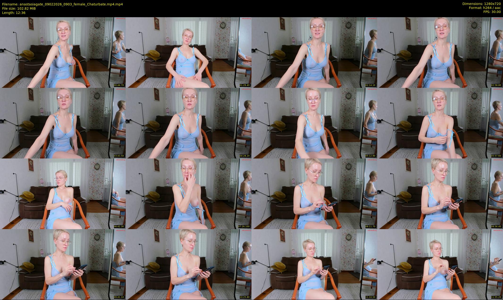 anastasiagate — 13 minute Chaturbate female cam show recording, 720p, Feb 9, 2026