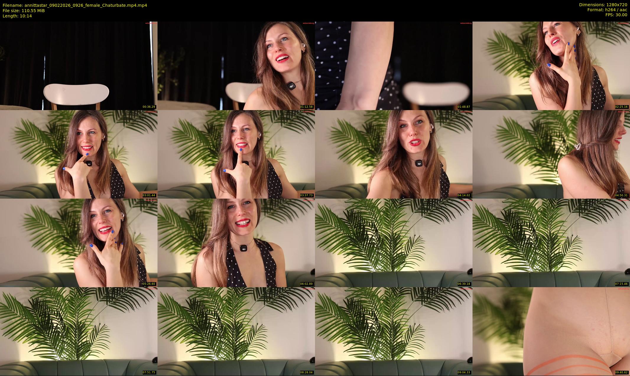 annittastar — 11 minute Chaturbate female cam show recording, 720p, Feb 9, 2026
