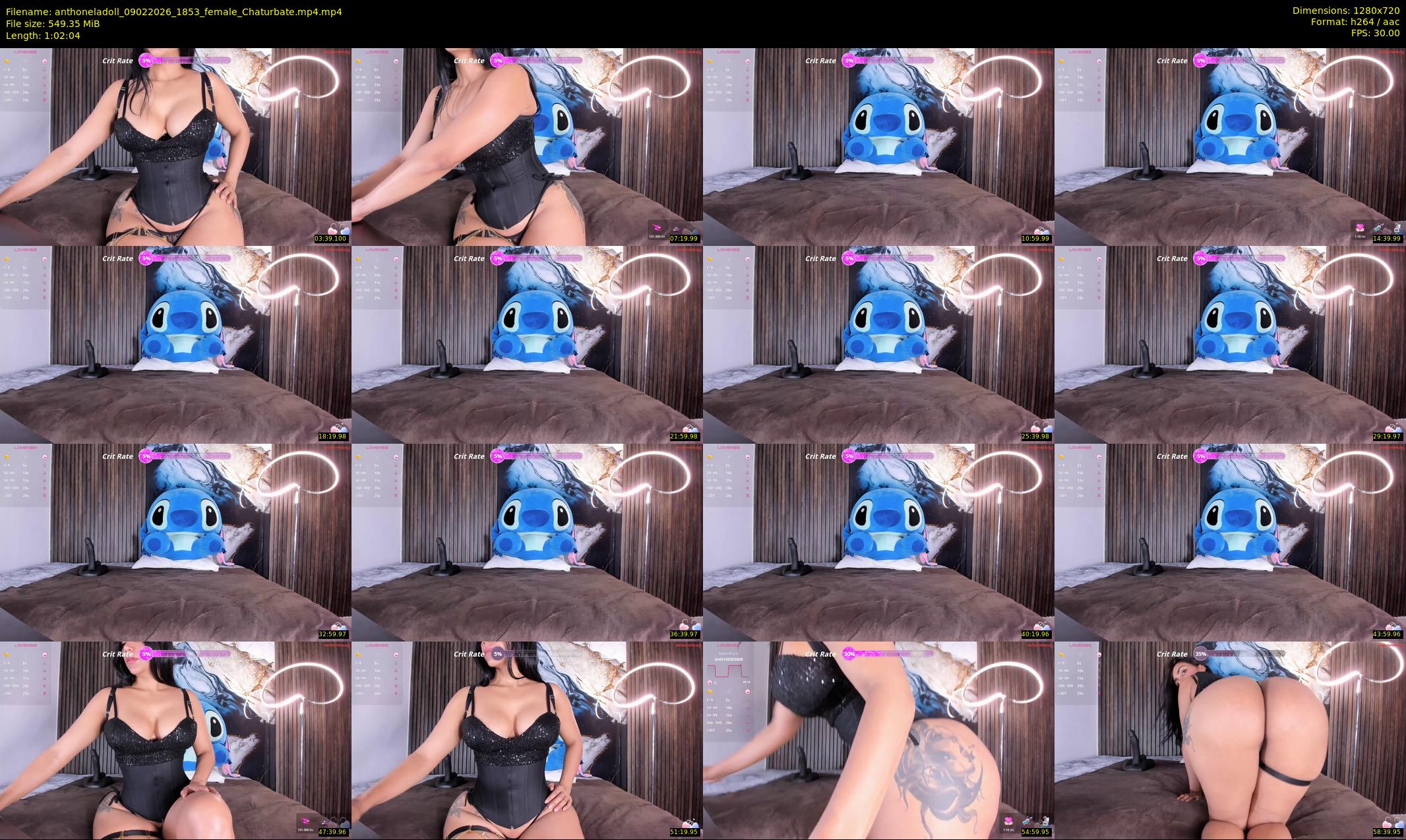 anthoneladoll — 63 minute Chaturbate female cam show recording, 720p, Feb 9, 2026