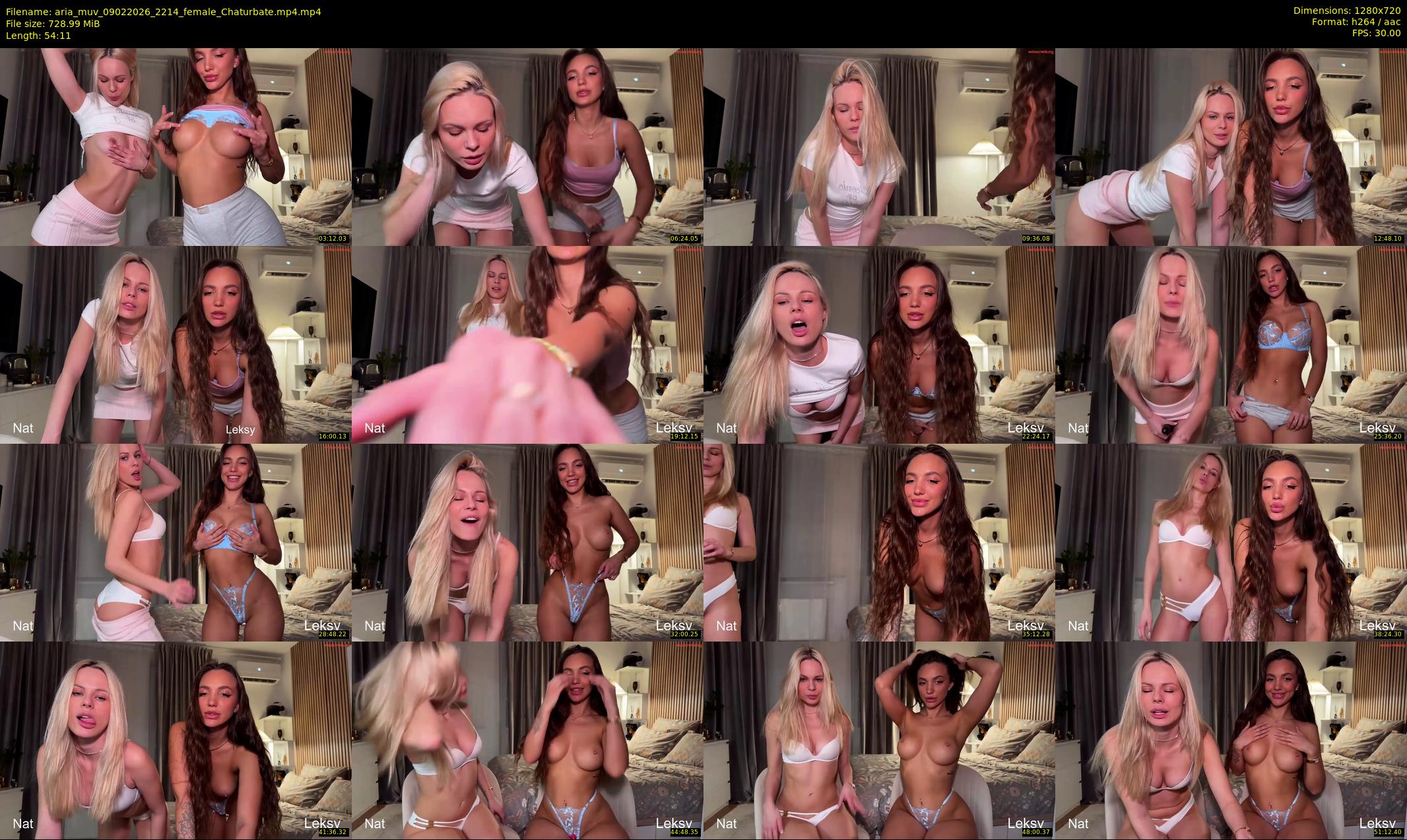aria_muv — 55 minute Chaturbate female cam show recording, 720p, Feb 9, 2026
