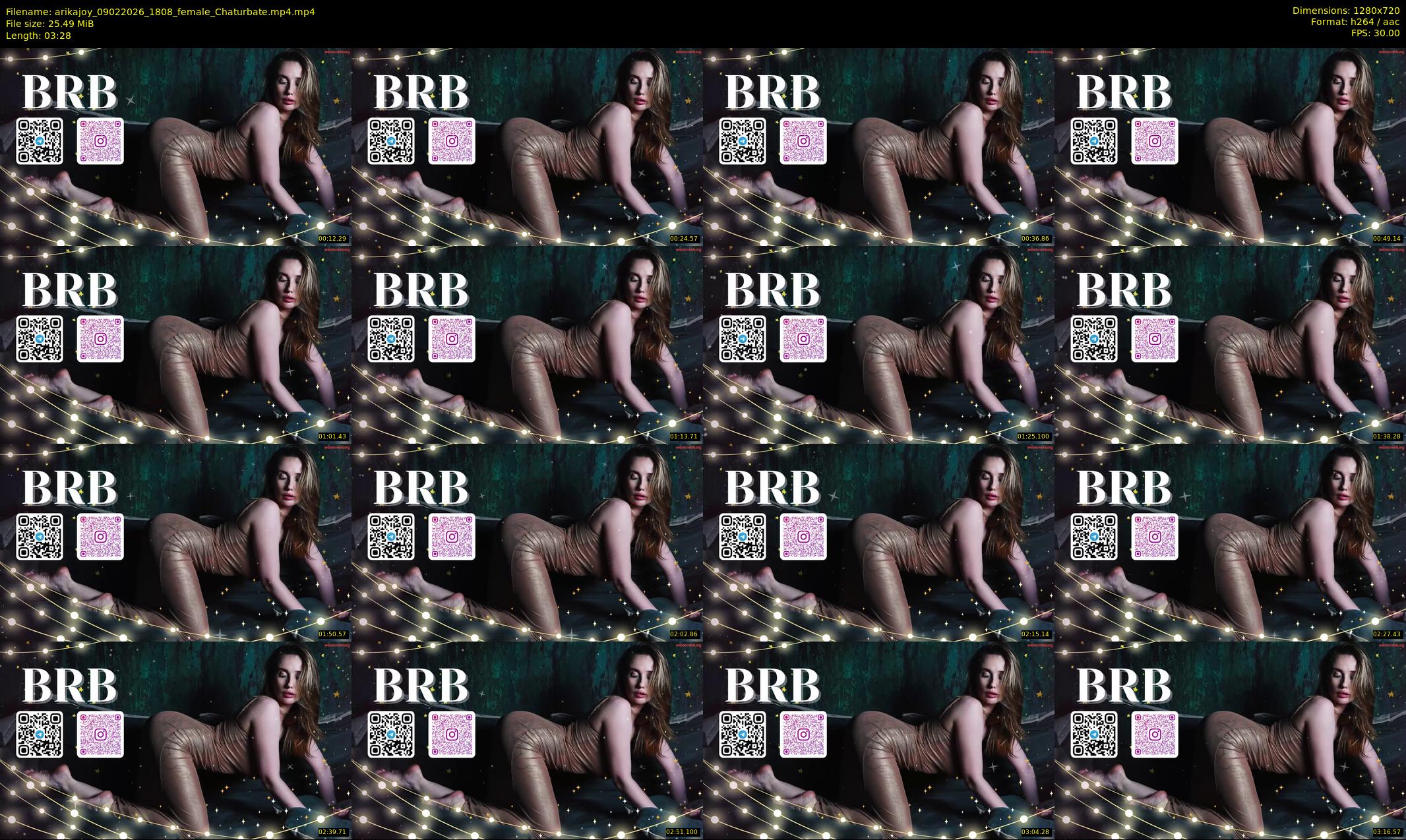 arikajoy — 4 minute Chaturbate female cam show recording, 720p, Feb 9, 2026