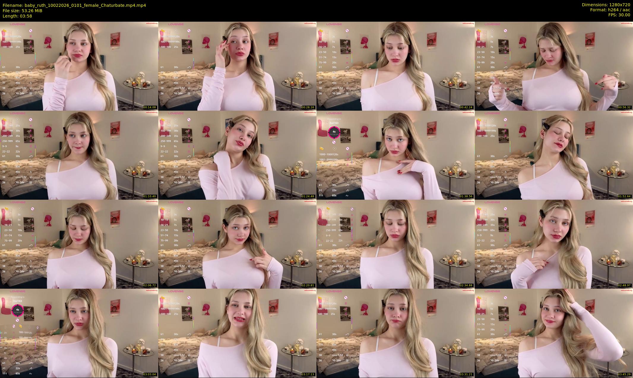 baby_ruth — 4 minute Chaturbate female cam show recording, 720p, Feb 10, 2026