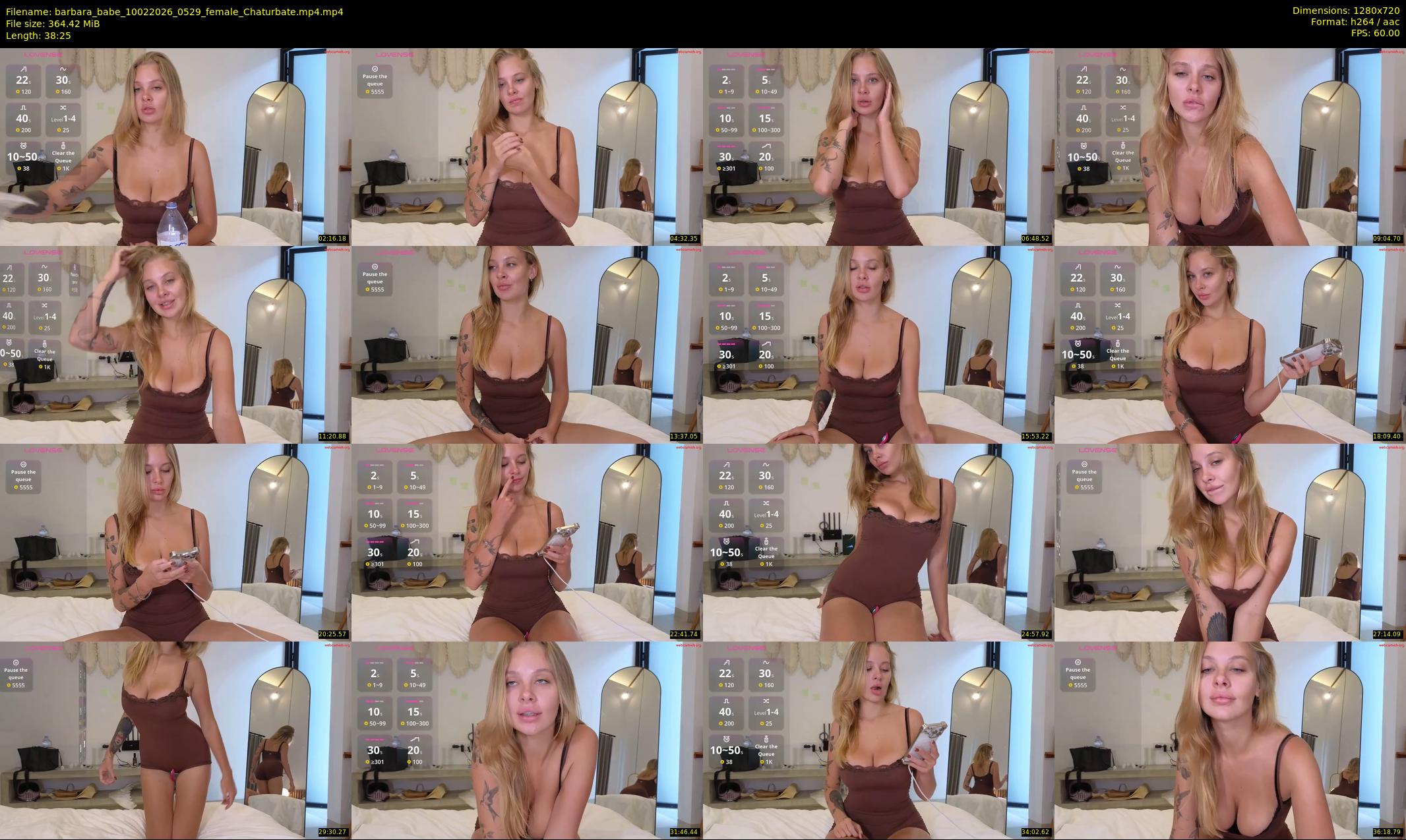 barbara_babe — 39 minute Chaturbate female cam show recording, 720p, Feb 10, 2026